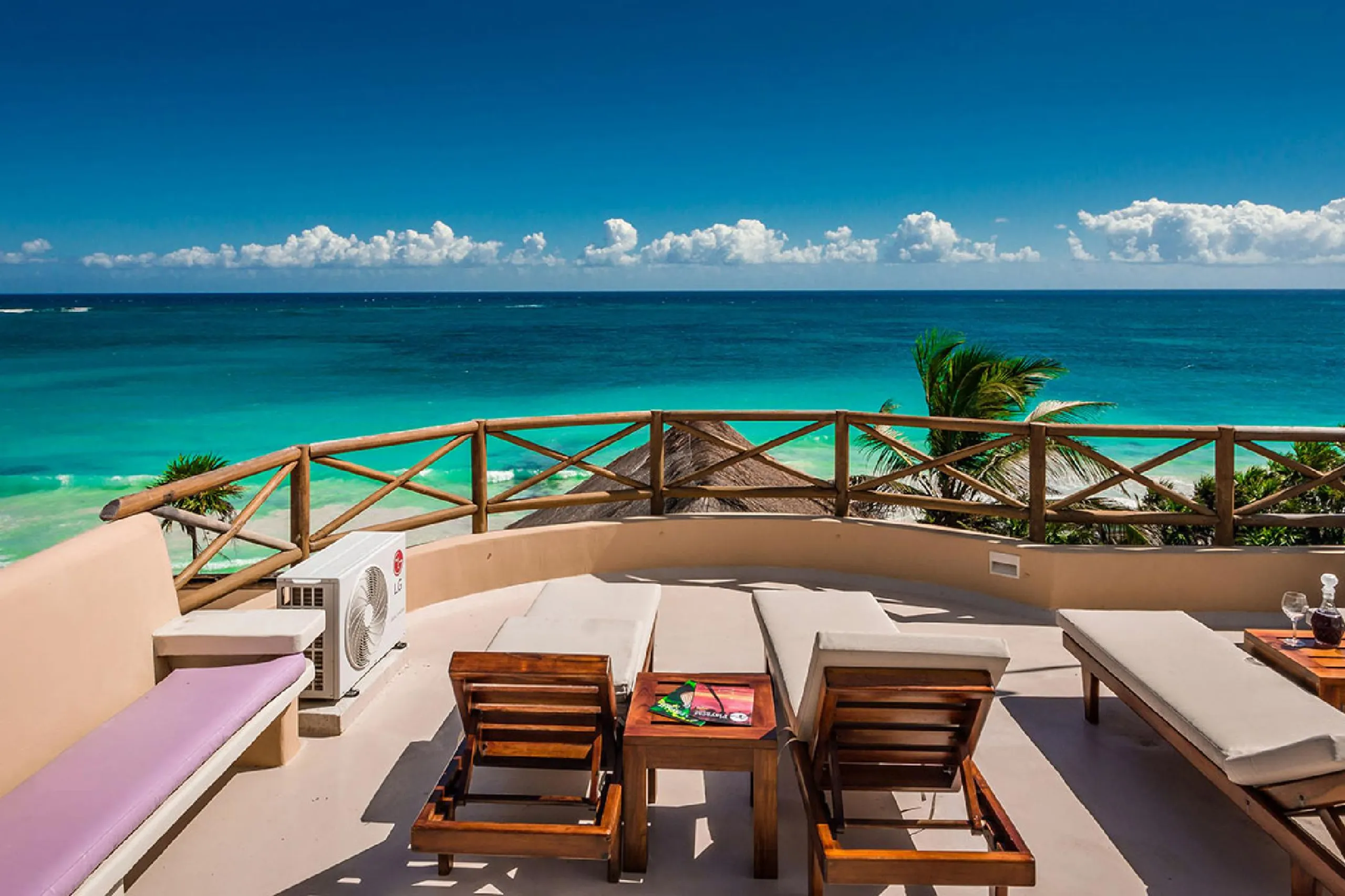 Spectacular Eco-Friendly Beachfront Tulum Villa with Infinity Pool and Palapa with Ocean Views from VILLWAY® — photograph 10