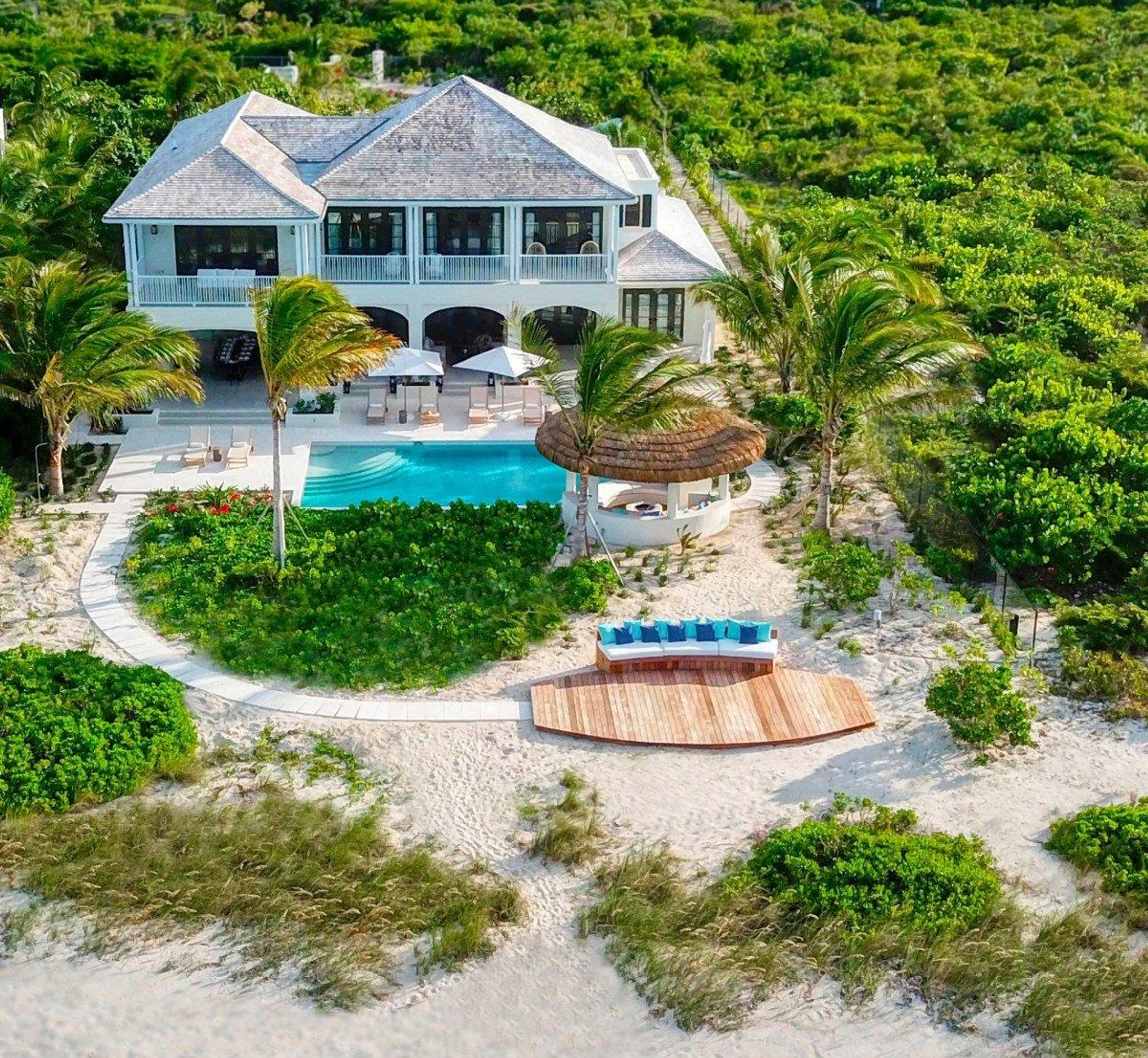 Caribbean Colonial Elegance: Explore This 6-Bedroom Island Villa, Grace Bay