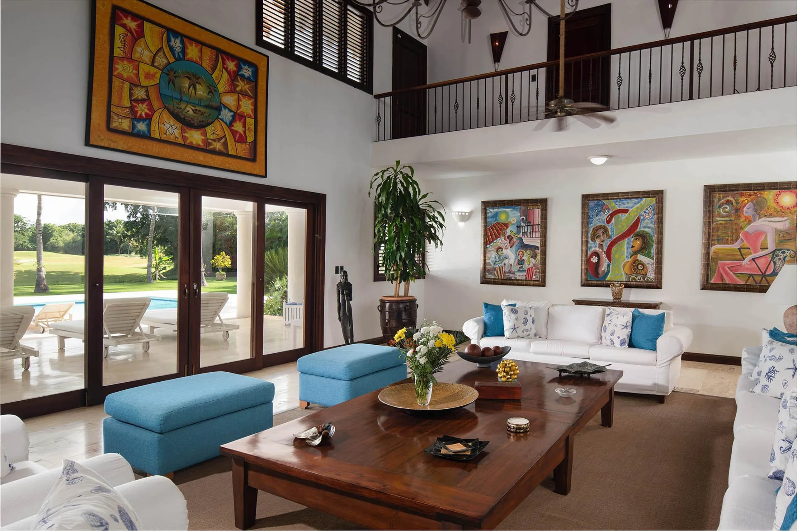 Ornate Caribbean-Style Villa with Private Pool and  Dye Fore Golf Course Views — photograph 7
