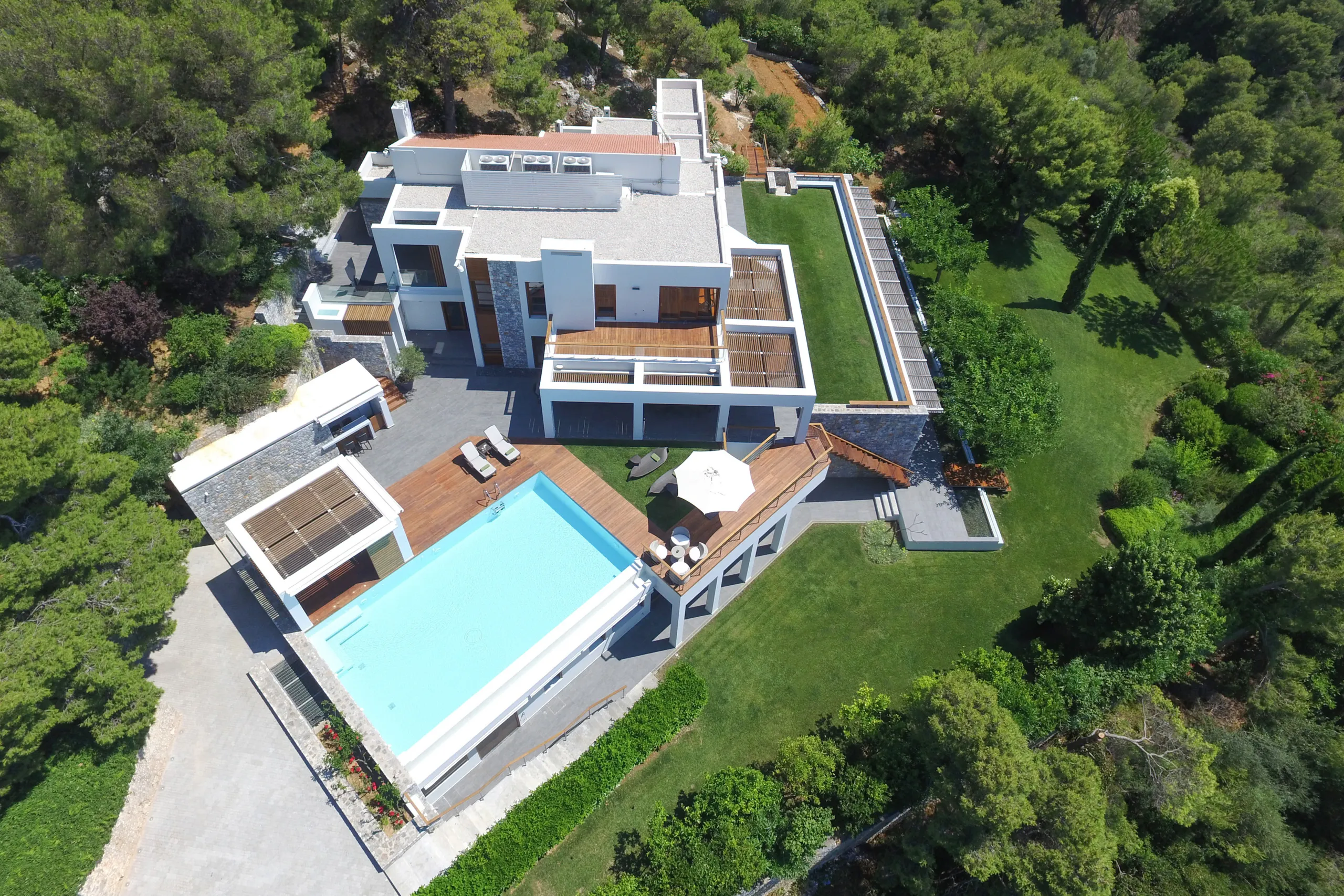 Grandiose Modern Villa with Pool and Stunning Views of Aegean Sea in Chania