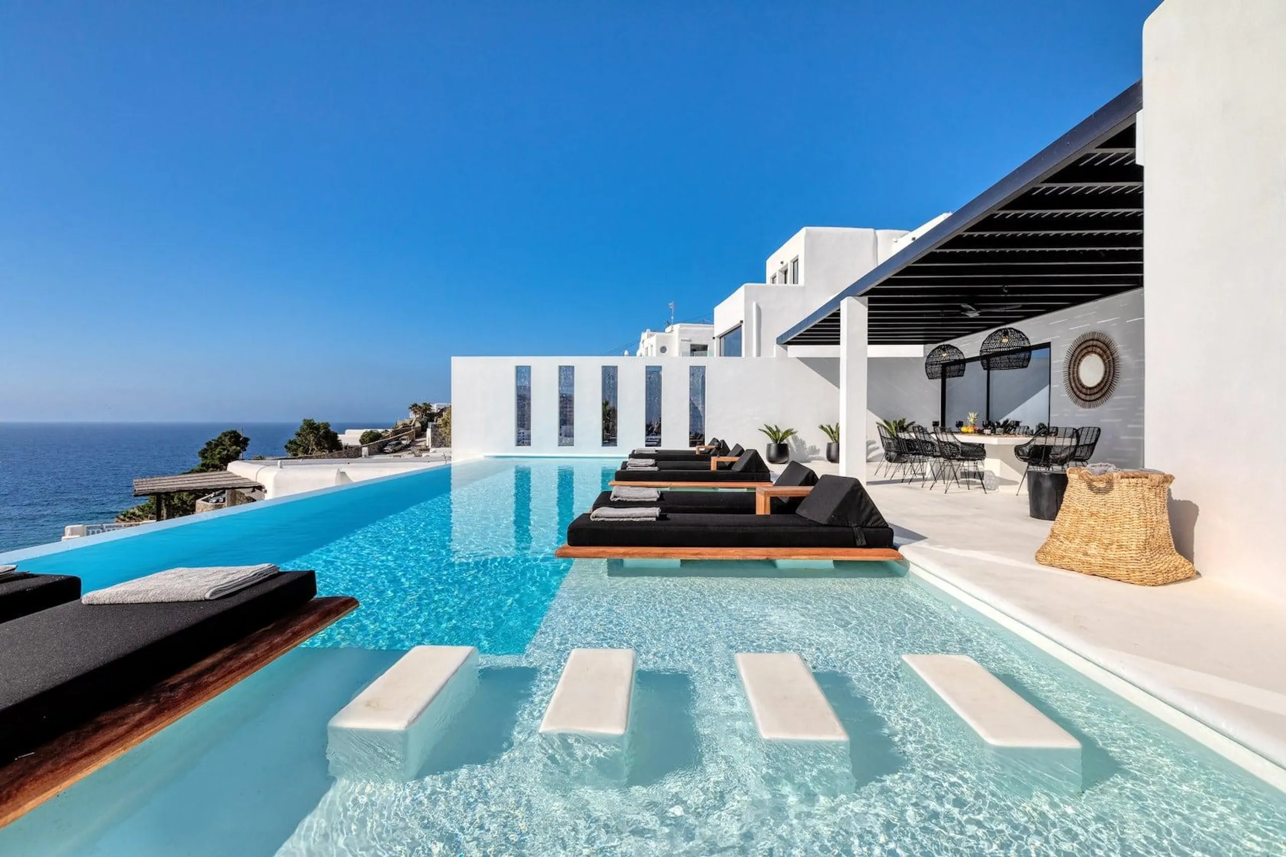 Abundant Mykonos Estate with Crystalline Pool and Jacuzzi, South Aegean