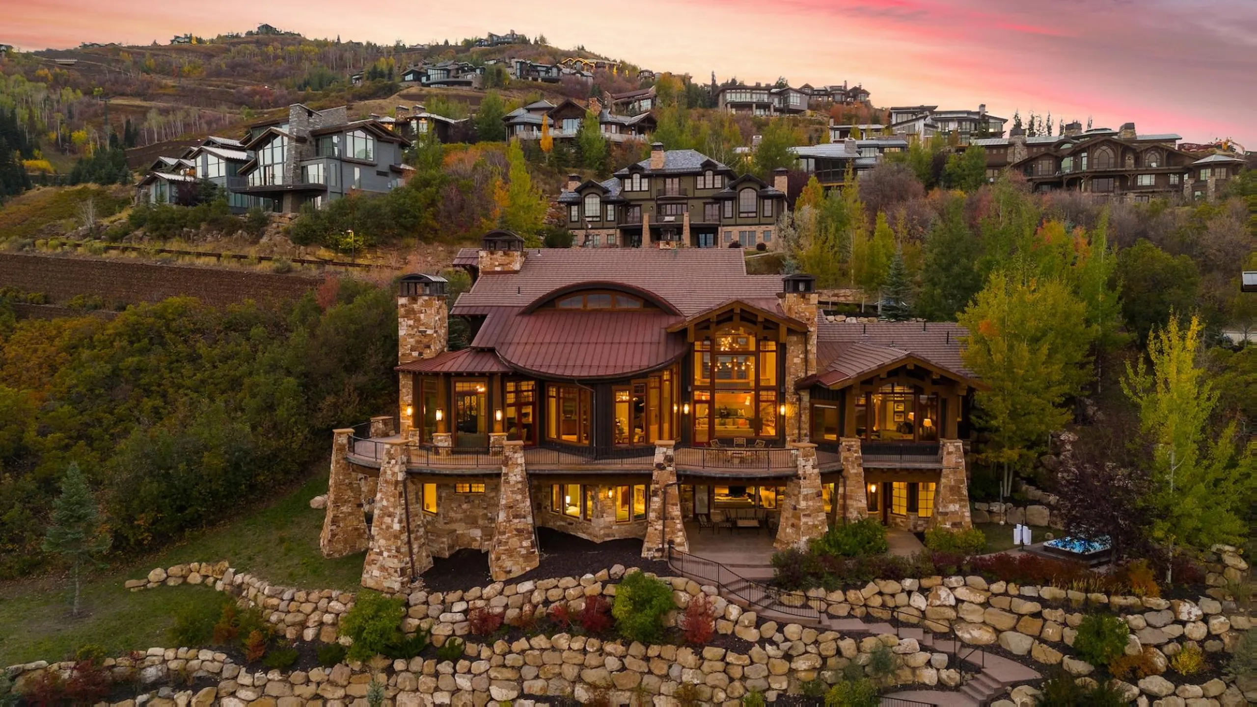 Modern Mountain Villa with Theater, Designer Interiors with Direct Ski Access, Park City