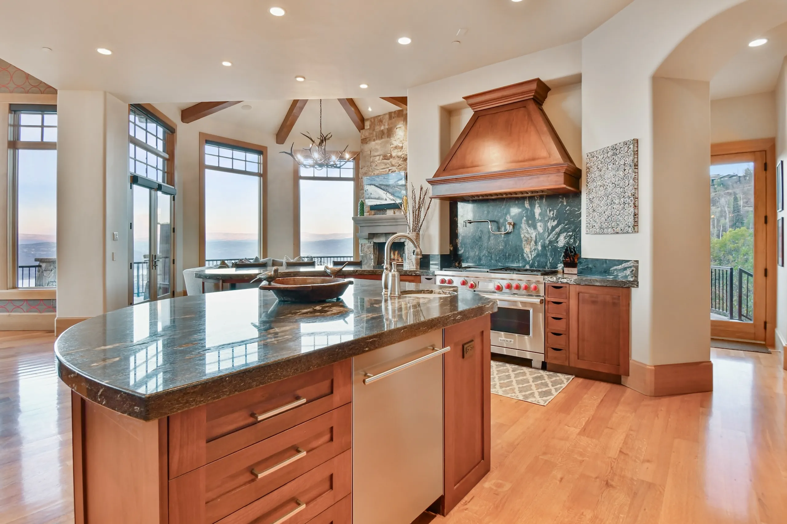 Modern Mountain Villa with Theater, Designer Interiors with Direct Ski Access — photograph 11
