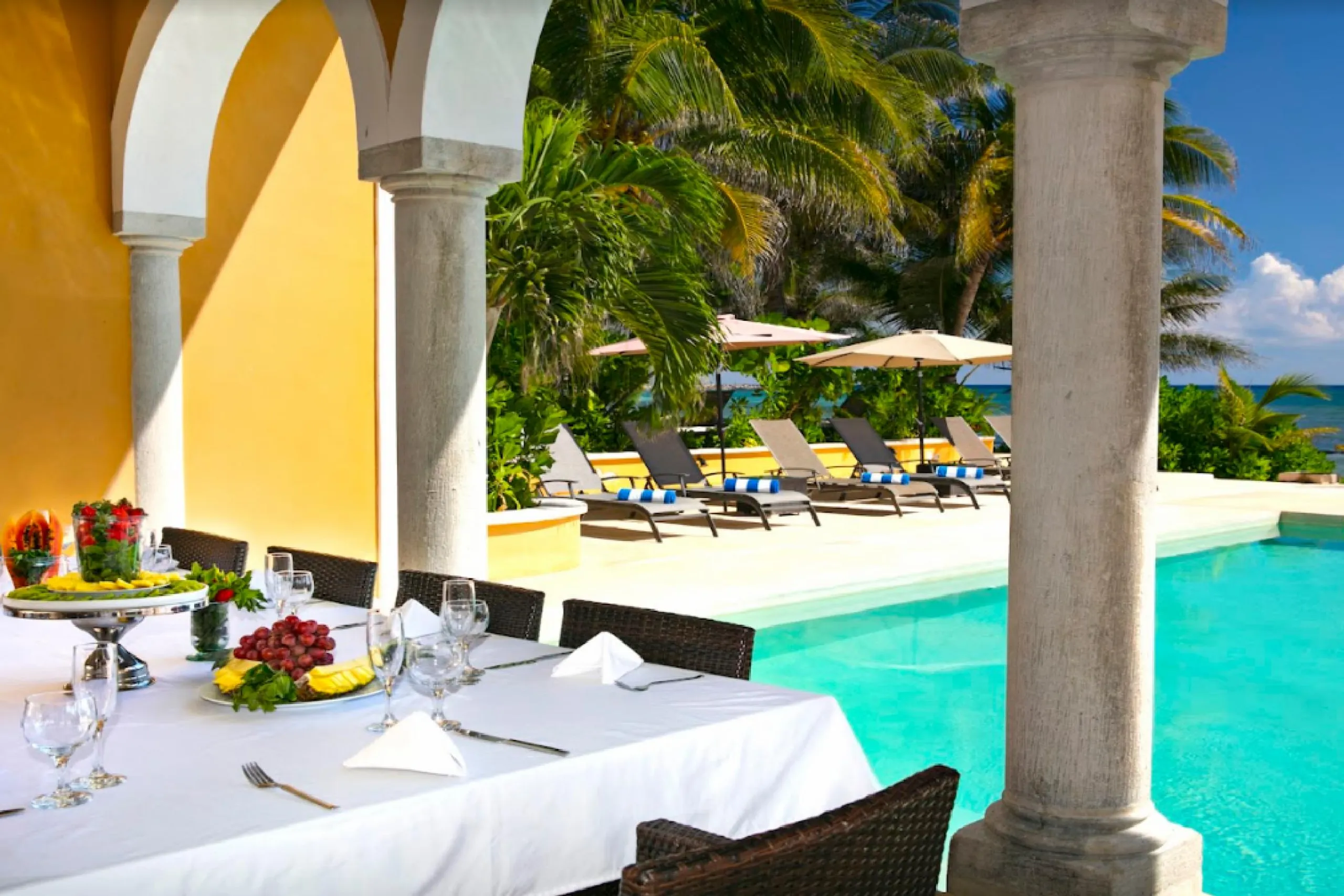 Beach Front Mayan Estate with Private Pool and Glamorous Ocean Views — photograph 8
