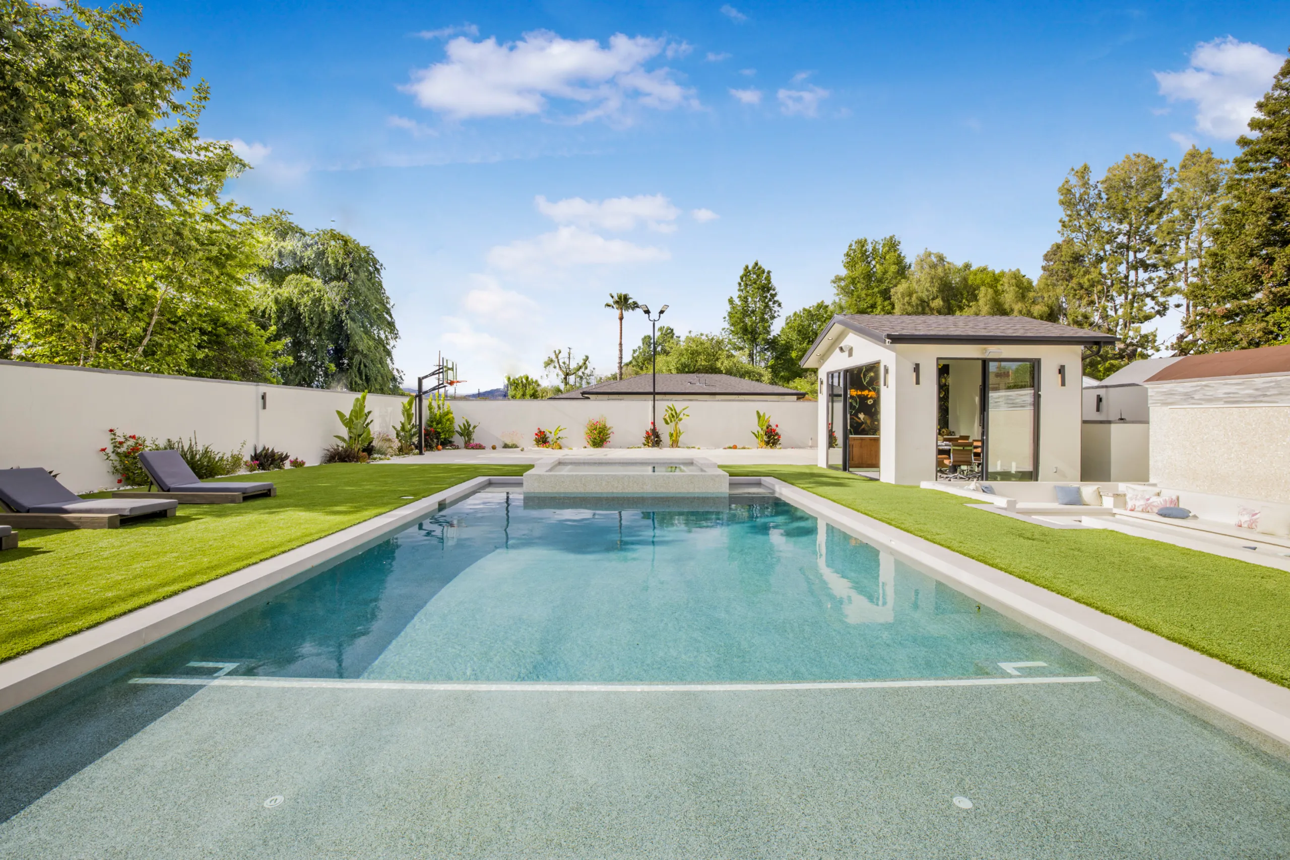 Majestic 7-Bedroom Gated Woodland Hills Estate with Theater, Pool & Guest Homes — photograph 3