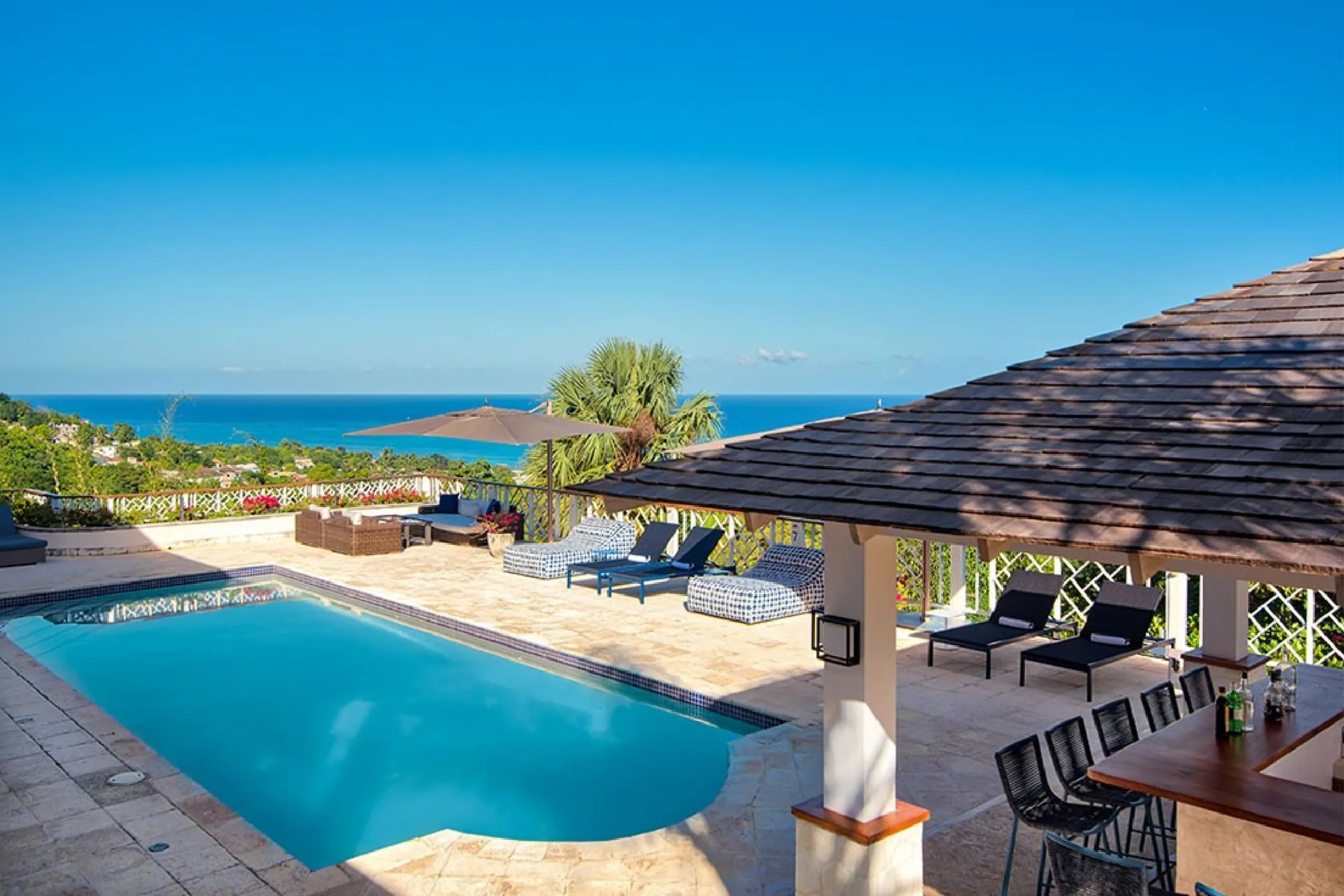 Palatial Panoramic Oceanview Villa with Private Pool in Montego Bay in Montego Bay