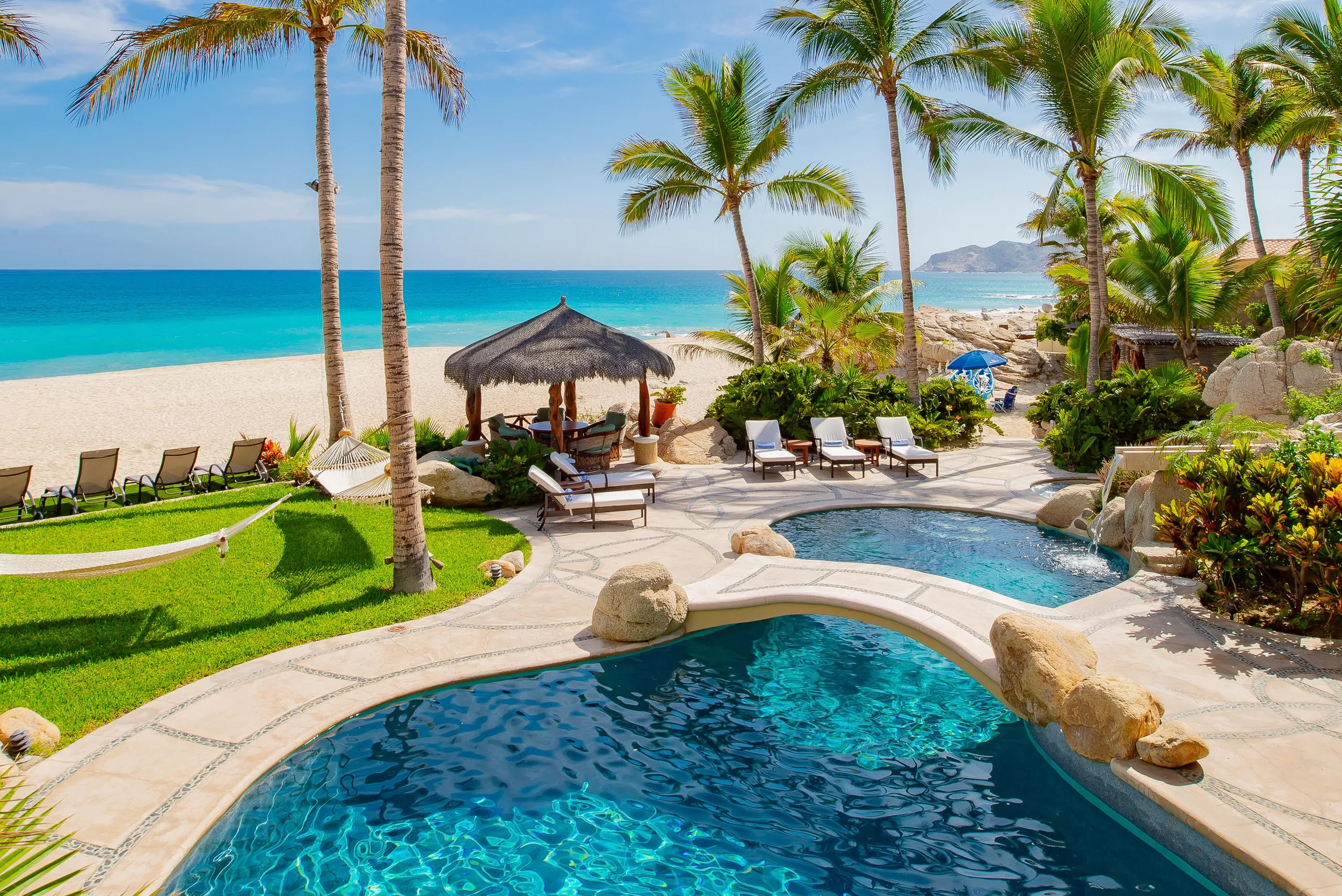 Corridor Beachfront Compound with Pools, Waterfall and Ocean Views, The Corridor