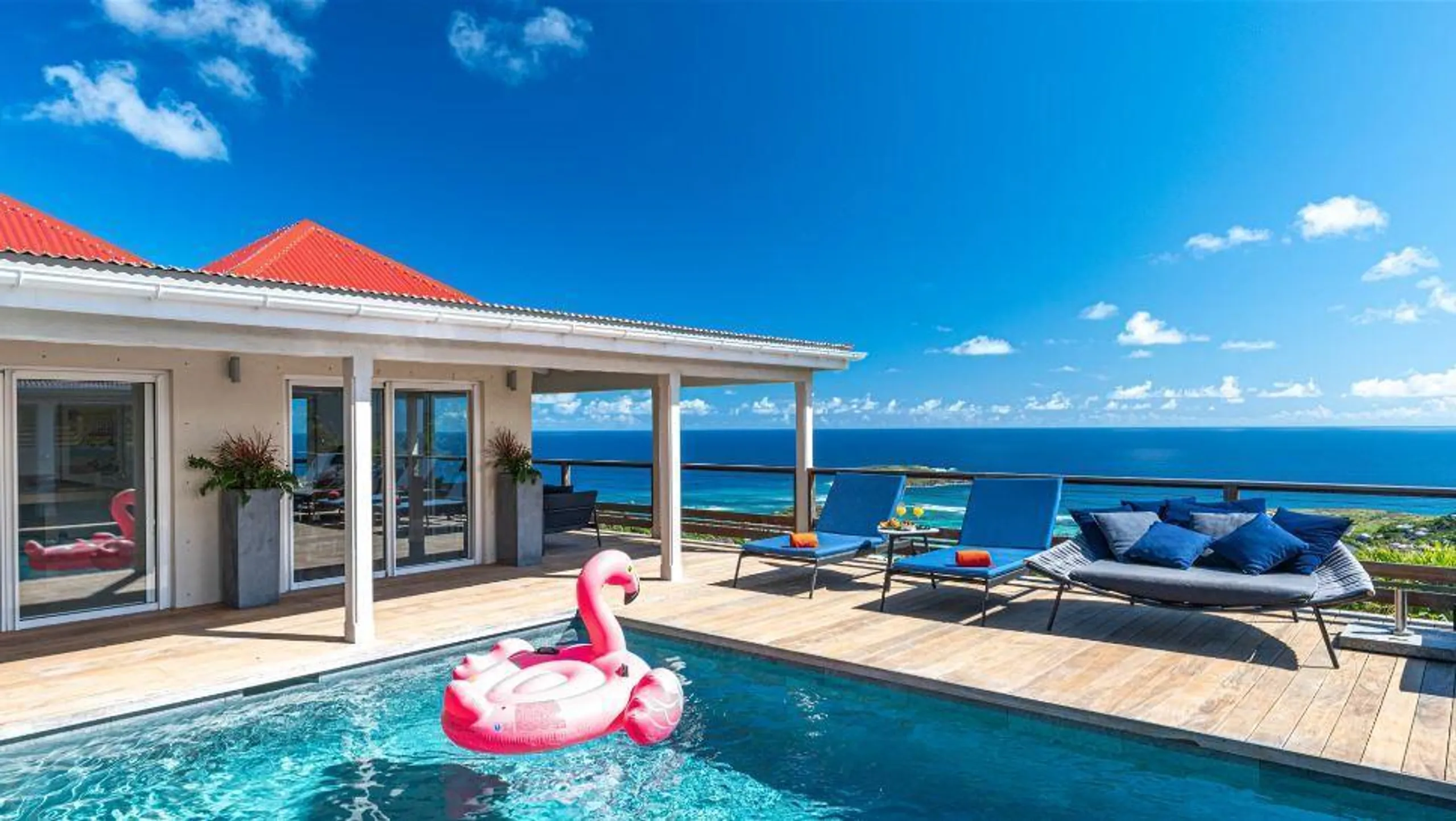Idyllic Outdoor Living in St. Barts Terrace, Heated Pool, and Al Fresco Dining — photograph 5