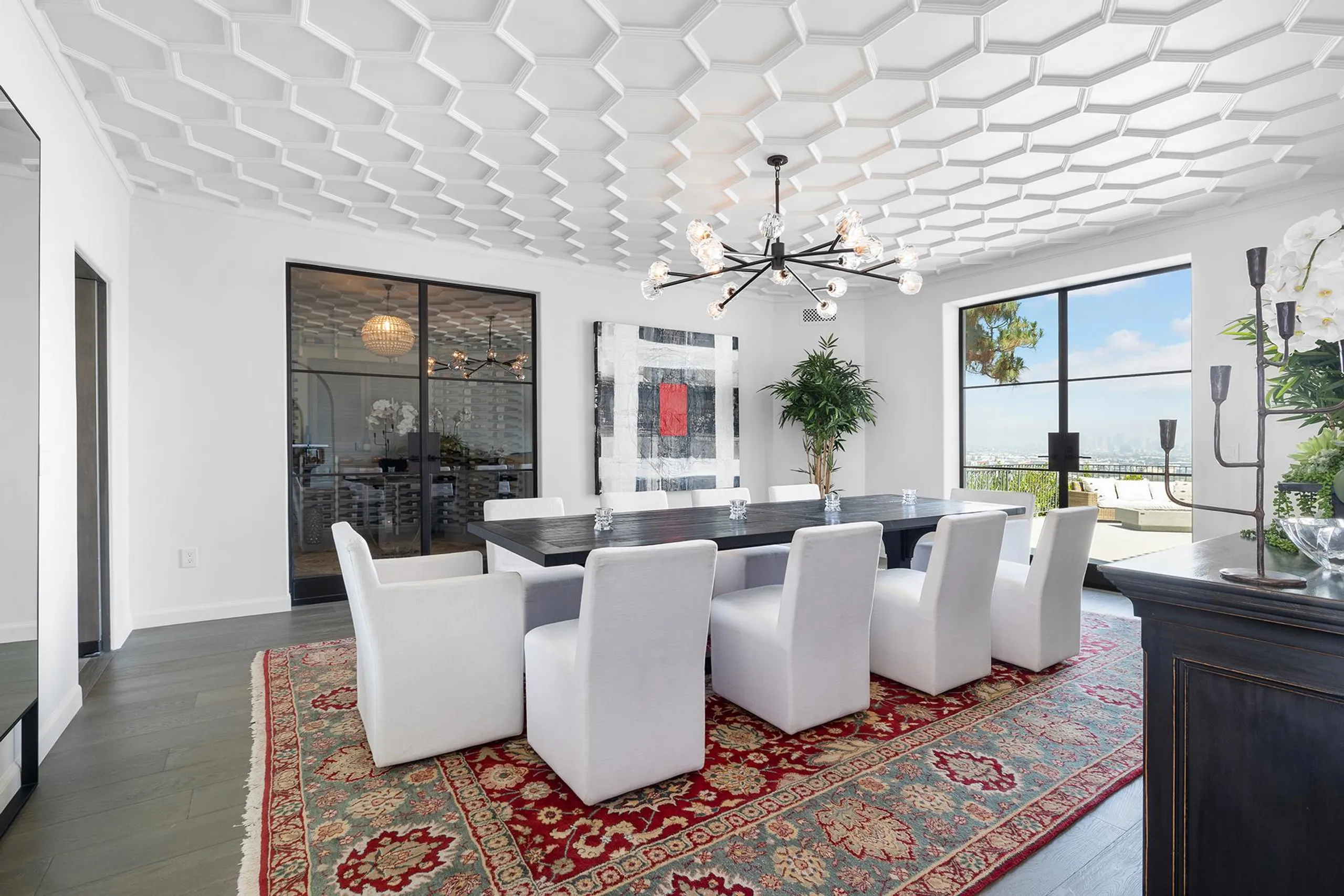 Mediterranean-Style Hollywood Hills Estate with Infinity Pool, Entertainment Room, and Panoramic Views — photograph 9