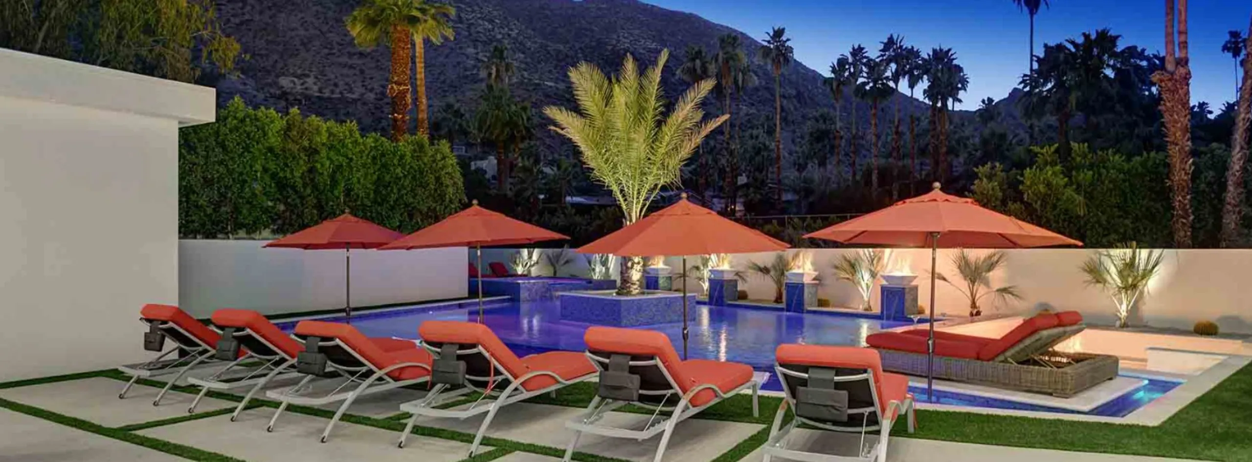 Palm Springs Designer Home: 1,800 Sq. Ft. Pool, 5 Master Suites & Mountain Views — photograph 3