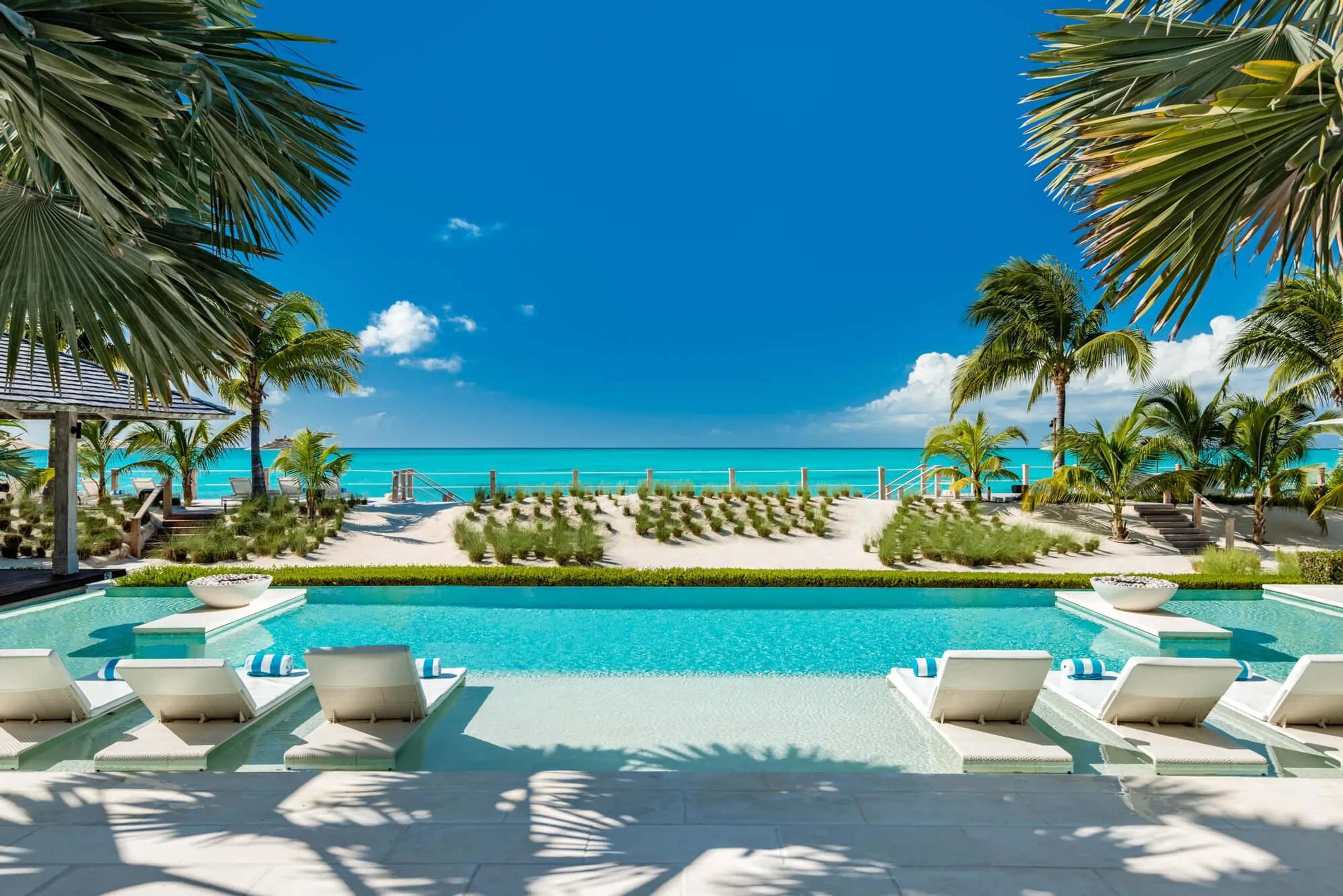 Grace Bay Delight Ultra Luxe Ocean Front Estate with Private Pool, Leeward Settlement
