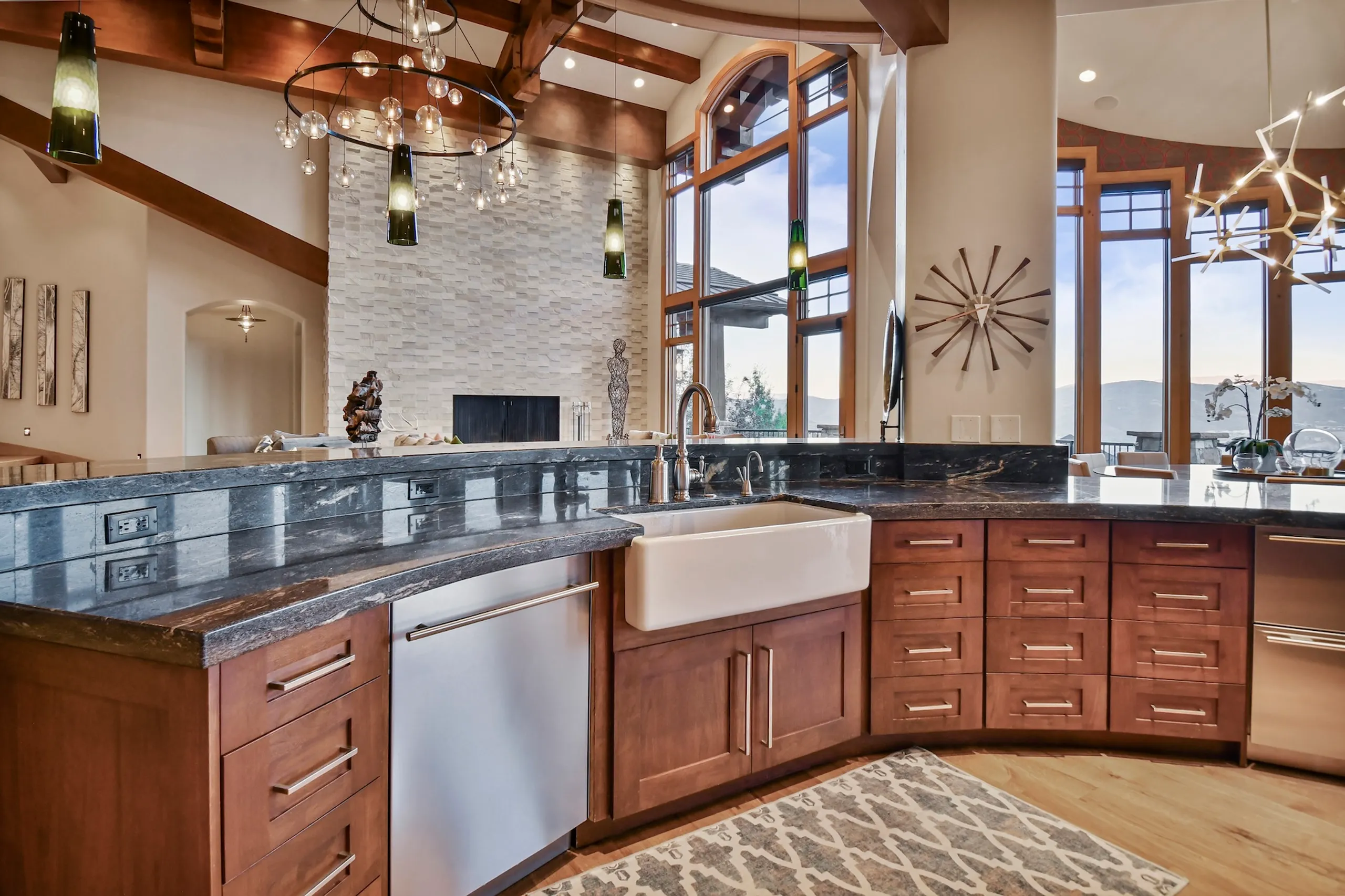 Modern Mountain Villa with Theater, Designer Interiors with Direct Ski Access — photograph 10
