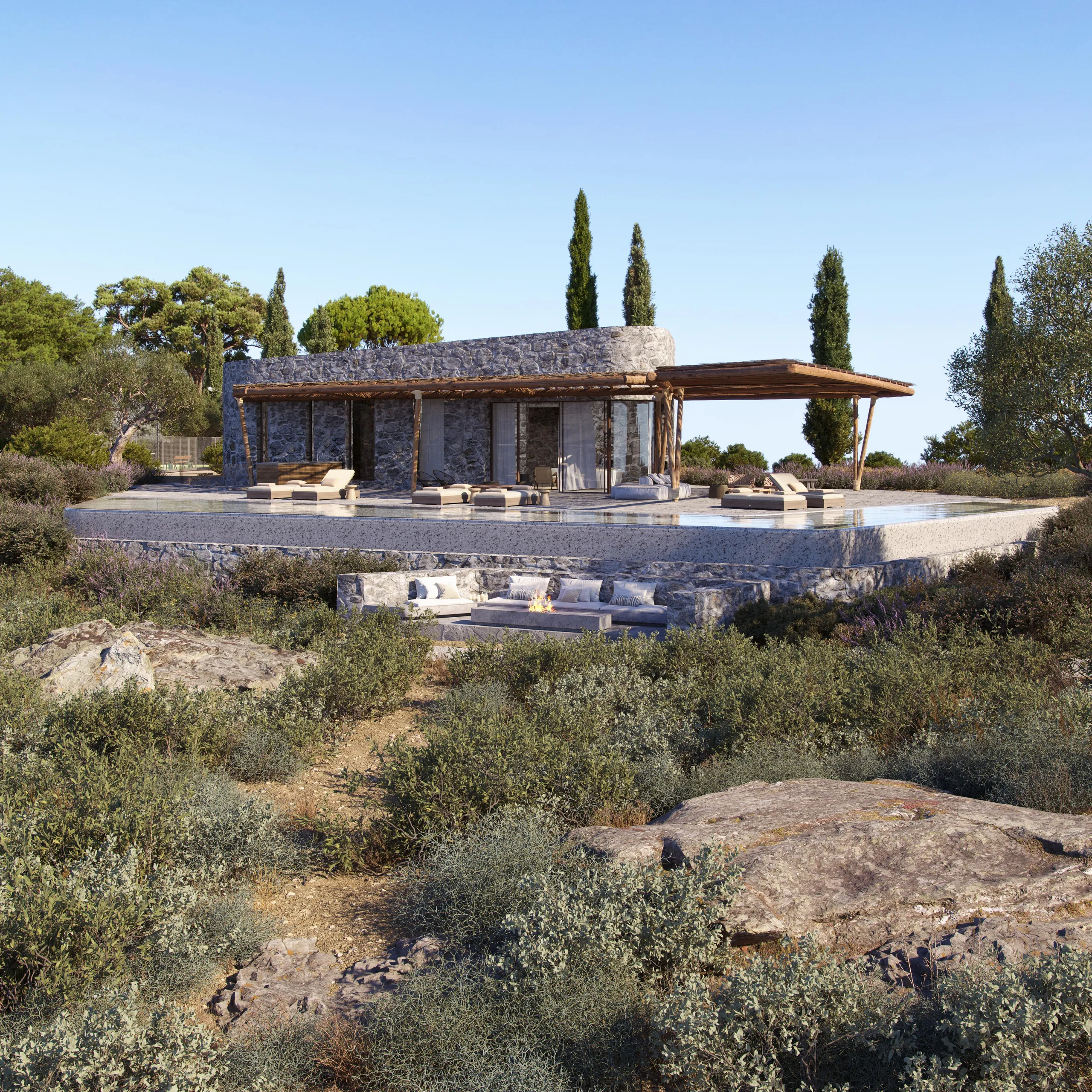 Enchanting Villa with Private Pool and  Panoramic Views  of the Sea — photograph 2