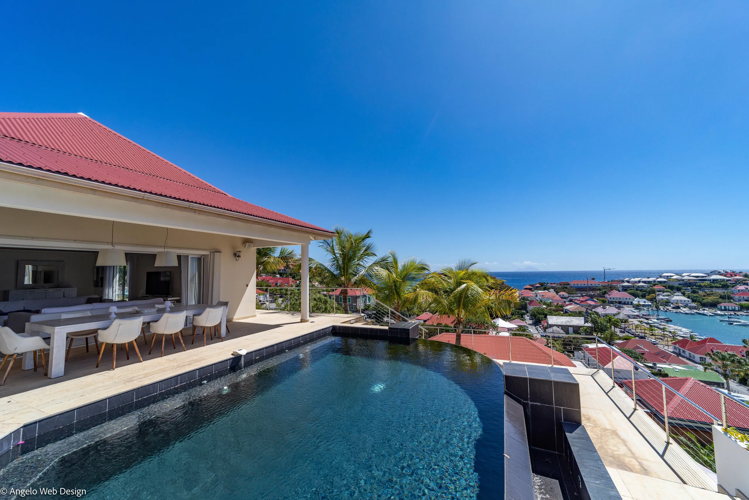 Harbor Front View Villa with Infinity Pool in Gustavia, St. Barths — photograph 8