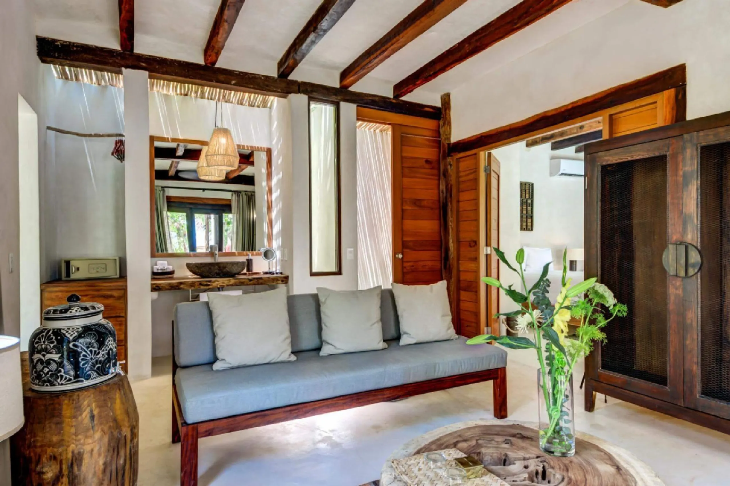 Tulum Grand Luxury 9 BDR Oceanfront Compound Estate- 3 Private VIllas with Tropical Pools — photograph 12