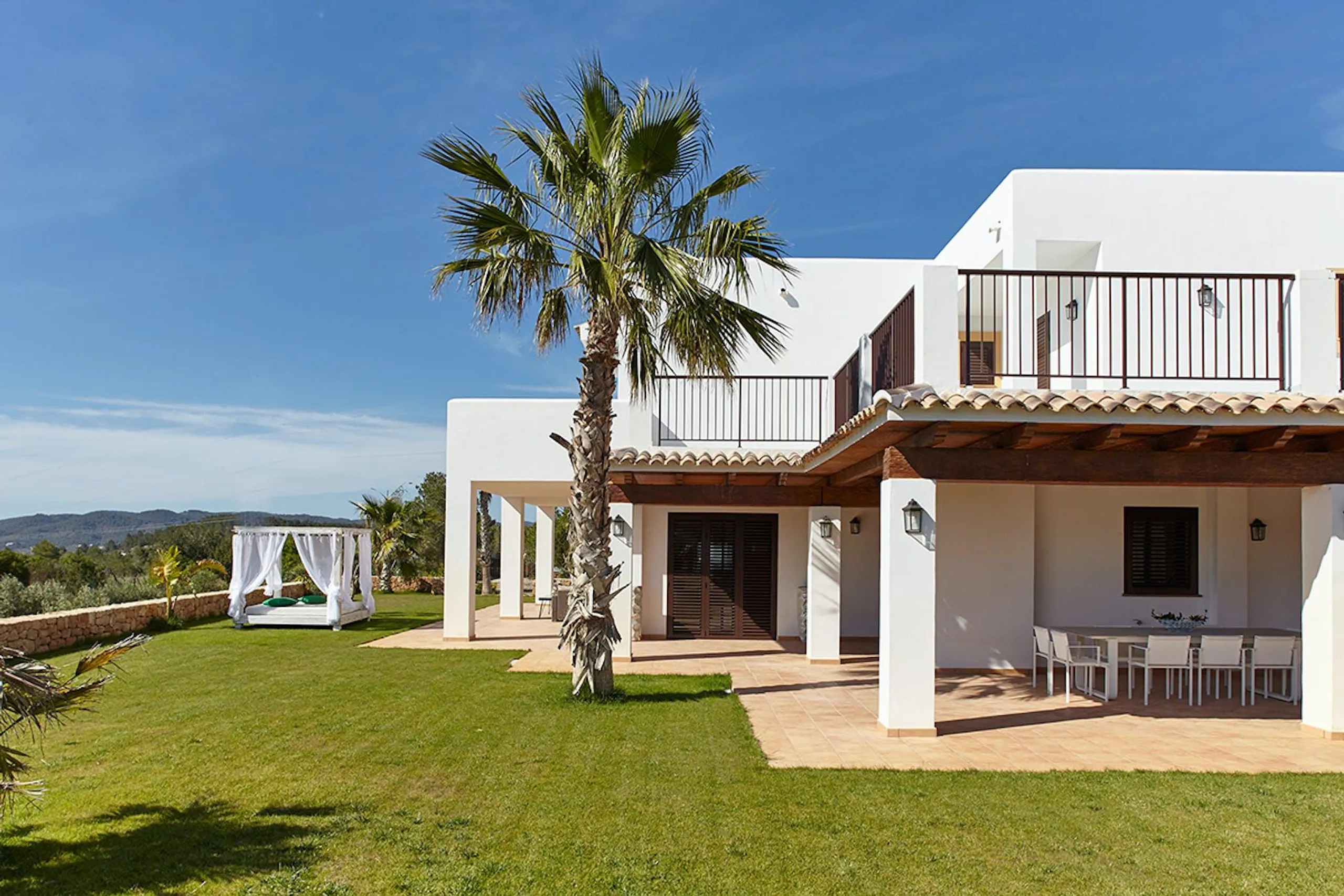 Ibizan Tranquility Terrace with Resort Pool — photograph 8