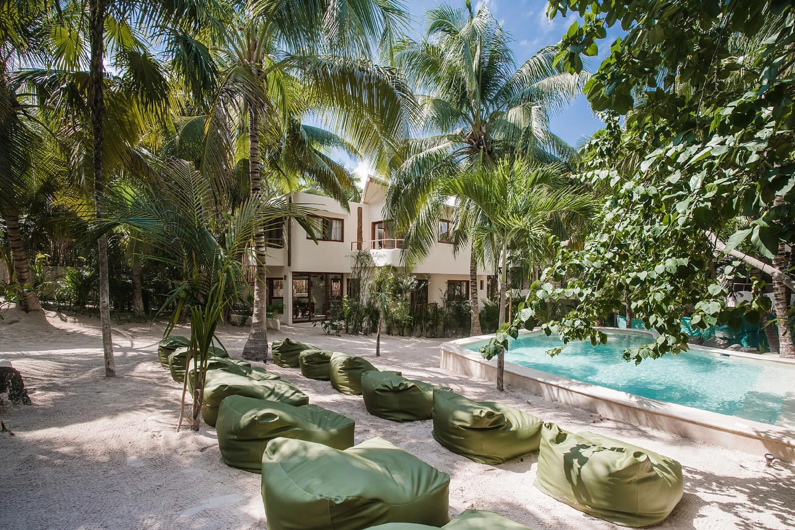Beachfront Sustainable Eco Luxe Retreat Compound with Private Pool, Tulum