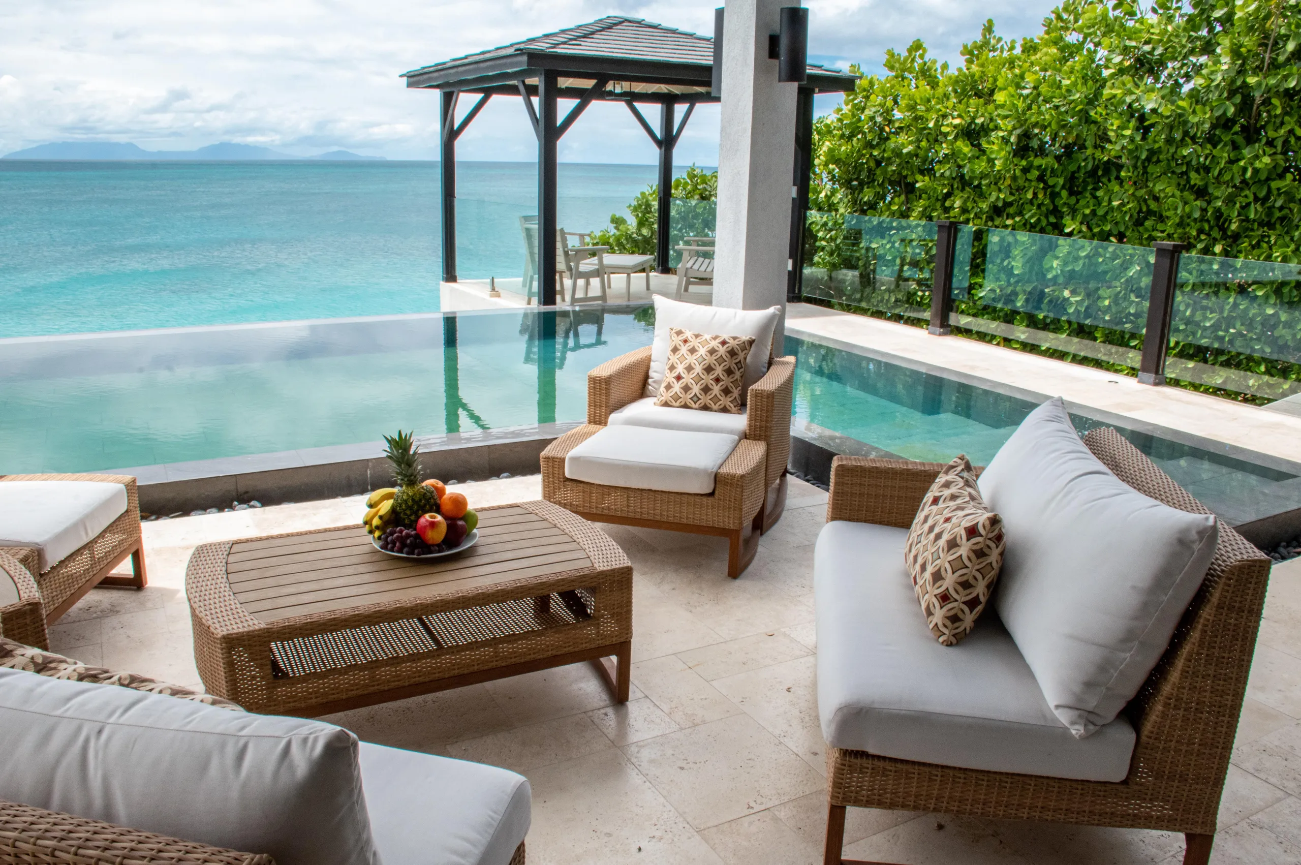Indulgent Four-Bedroom Villa with Wrap-Around Infinity Pool, Private Gardens and Ocean Views, Antigua