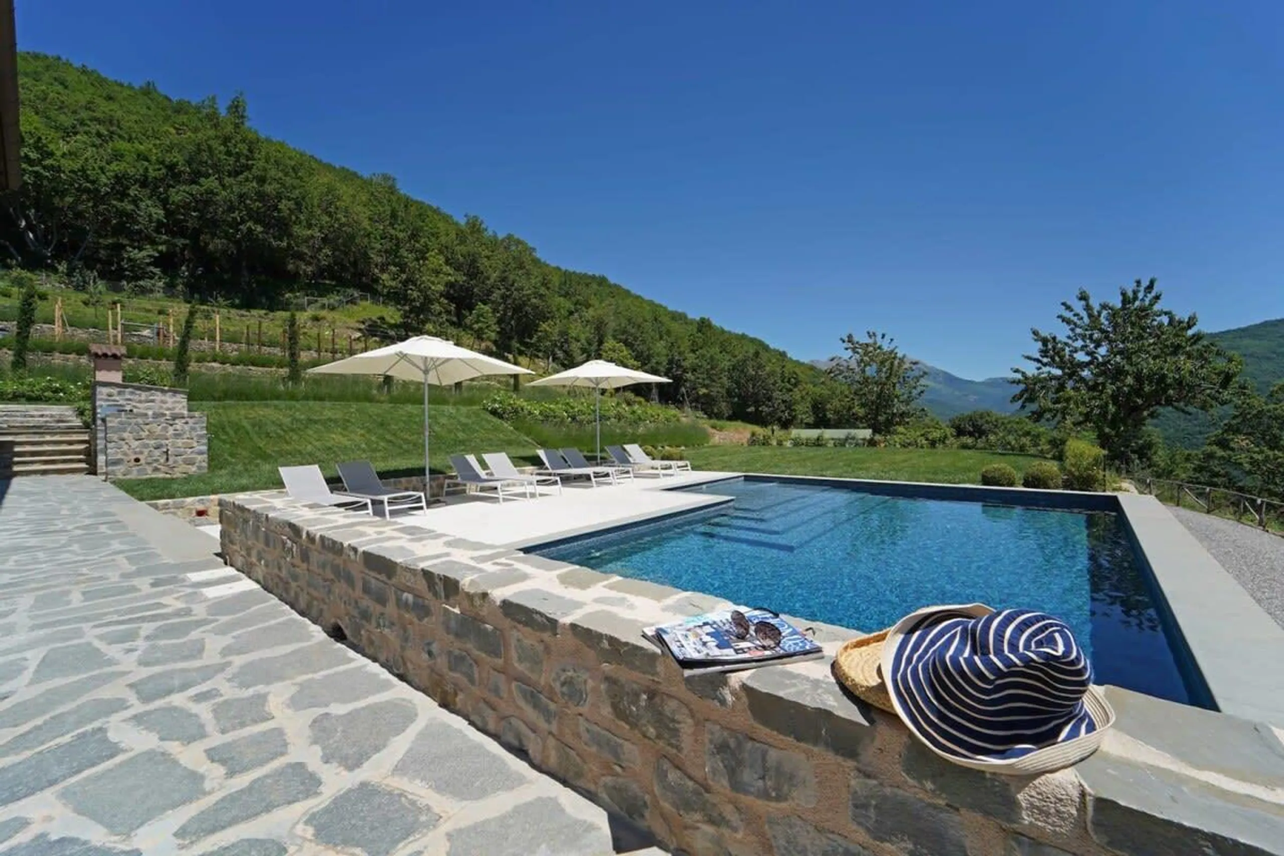Charming Restored Farmhouse with Invigorating Pool, Salano