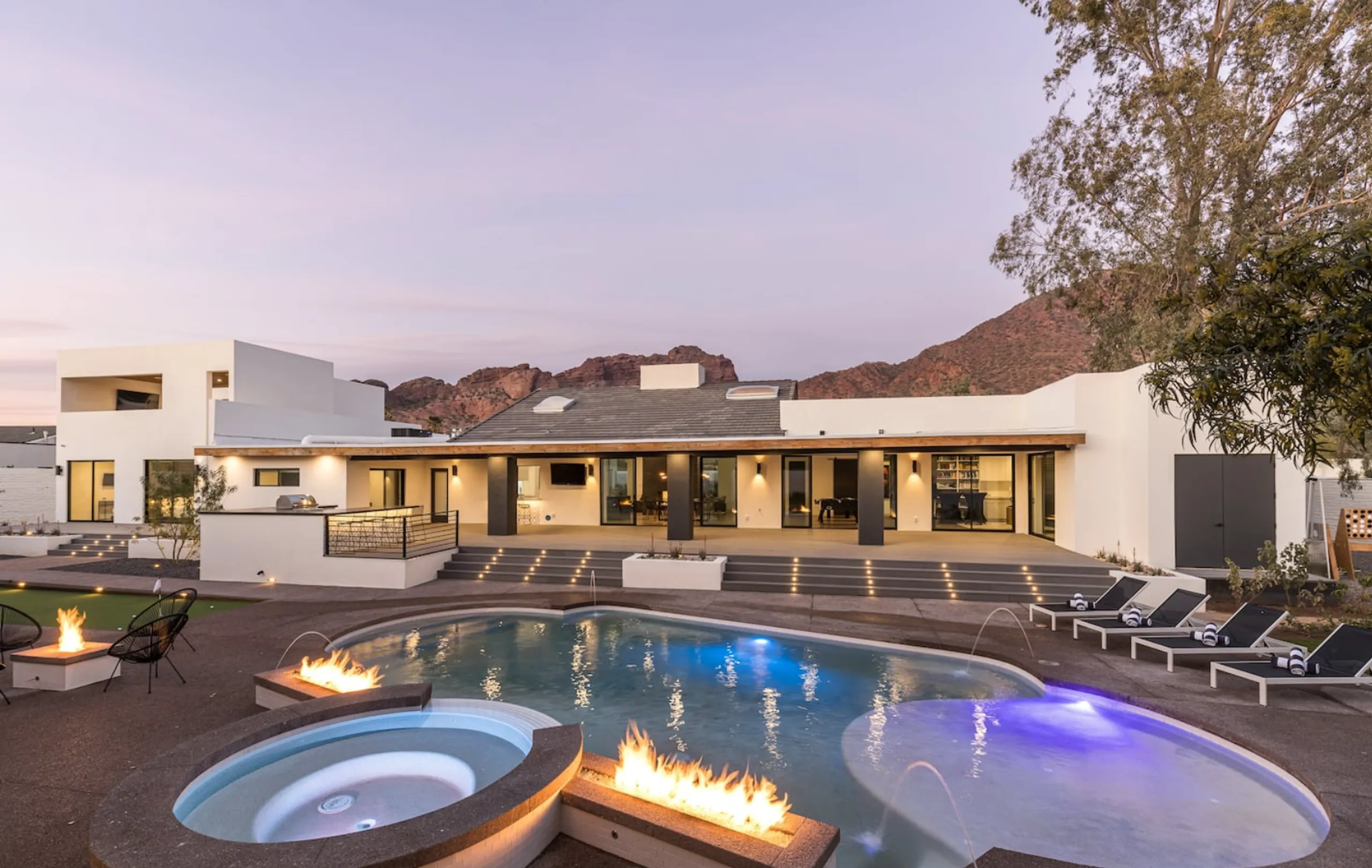 Unparalleled 8,500 Sq. Ft. Phoenix Villa with Private Heated Pool, Spa, Sauna, and Mountain Views, Phoenix