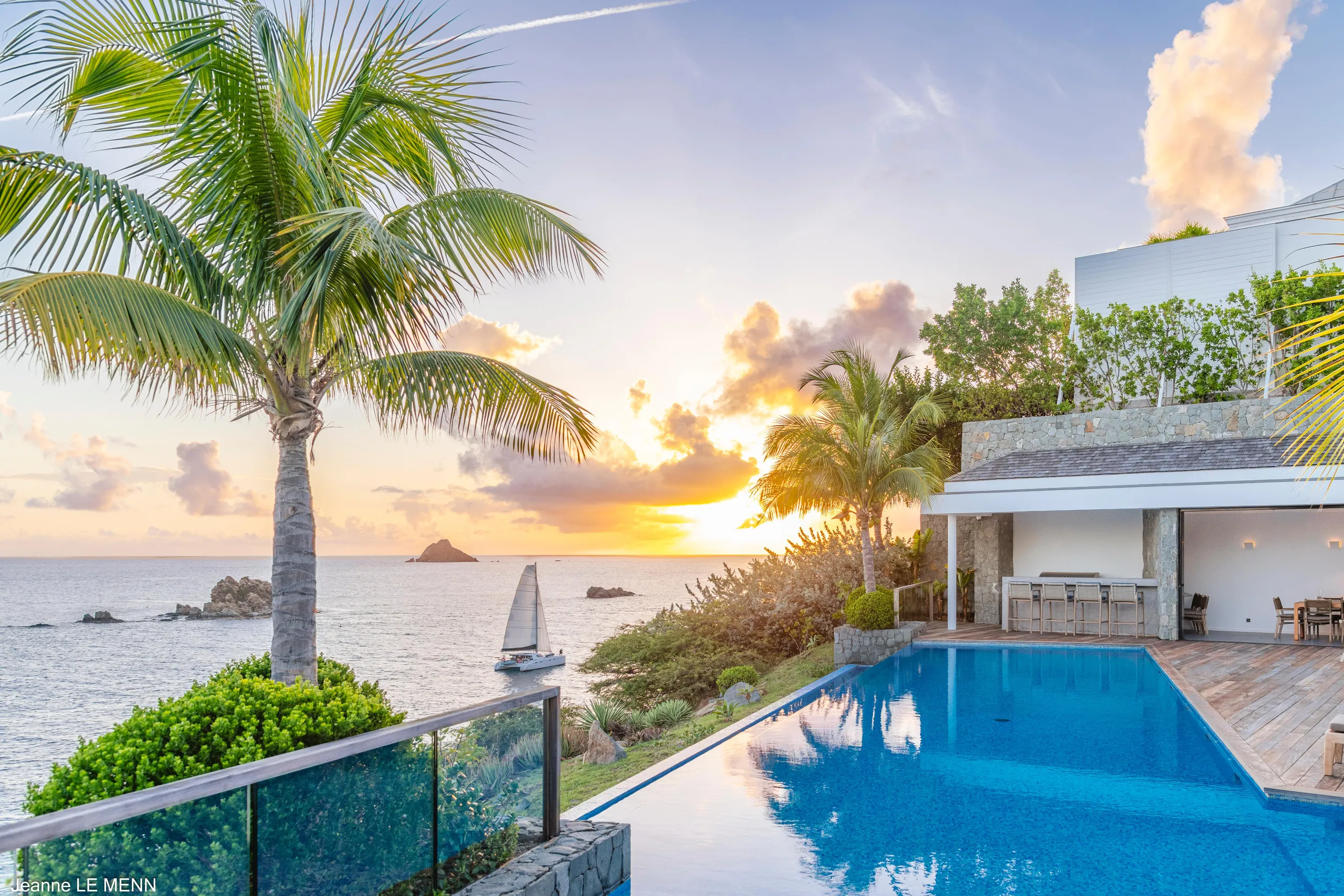 Splendid Gustavia Estate with Infinity Pool and Walks to Beach, Gustavia