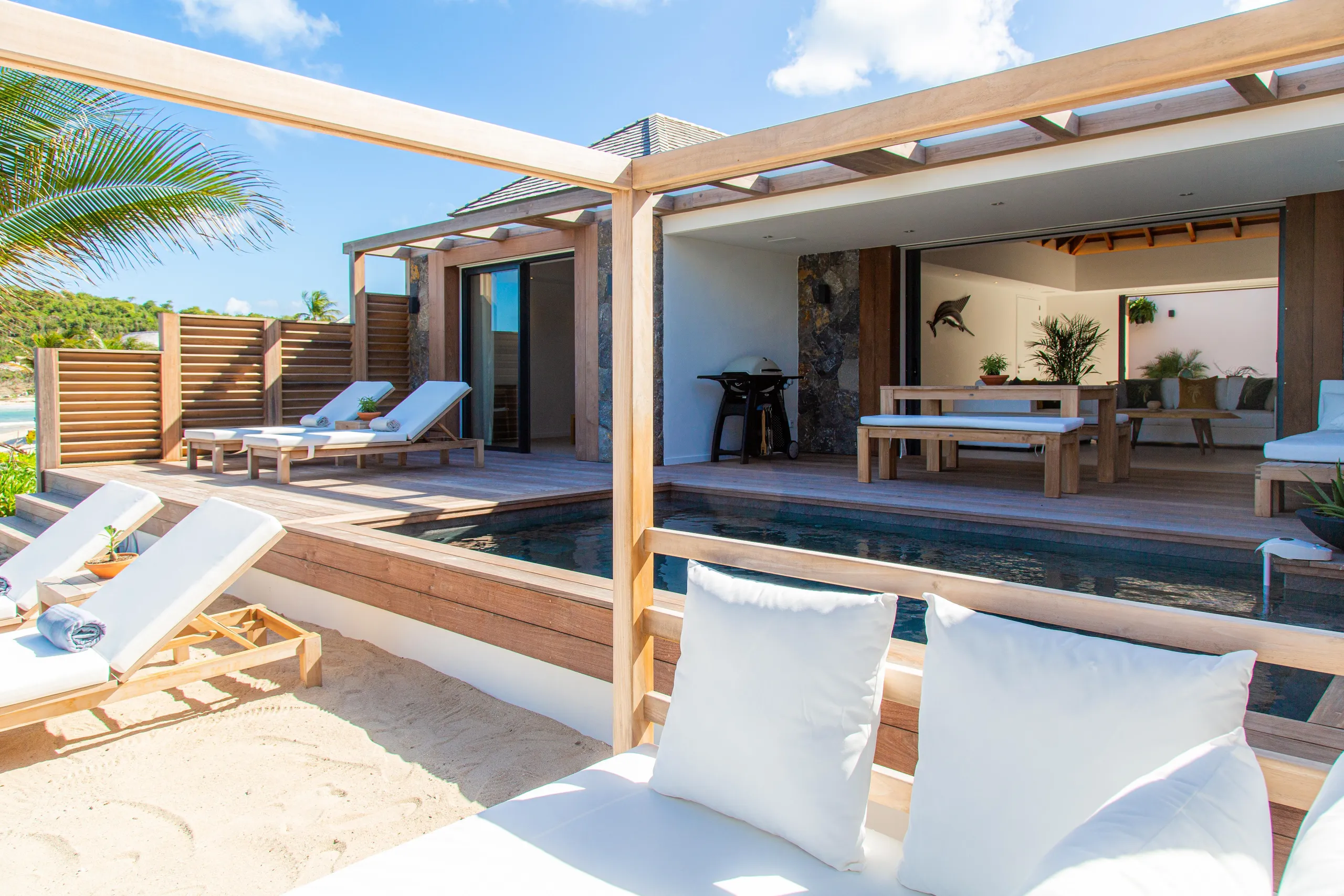 Exquisite Beachfront Villa with Private Pool and Fitness Room — photograph 4