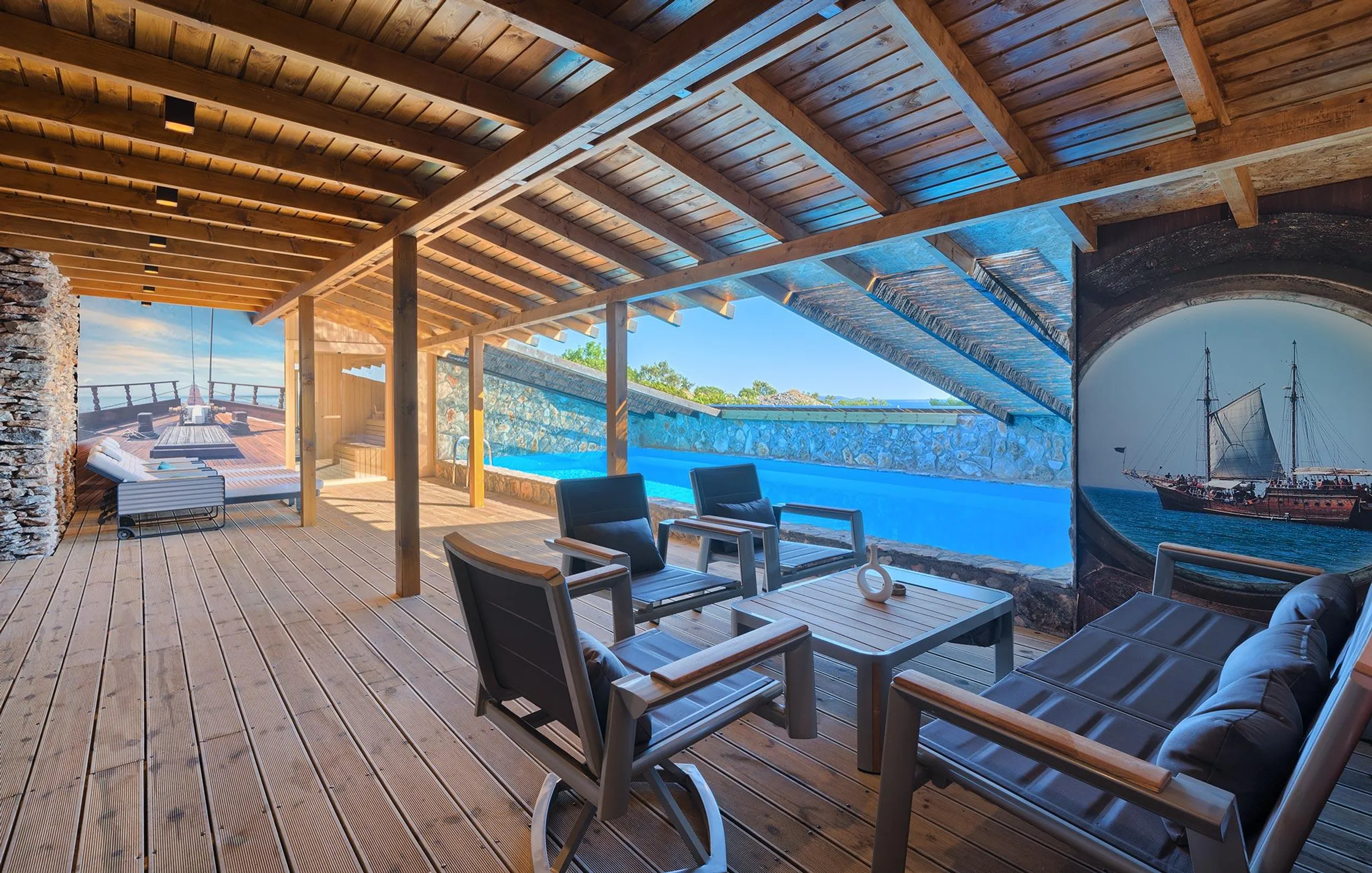 Plush Villa with Private Pool, Sauna, and Enchanting View of Murter Island — photograph 12