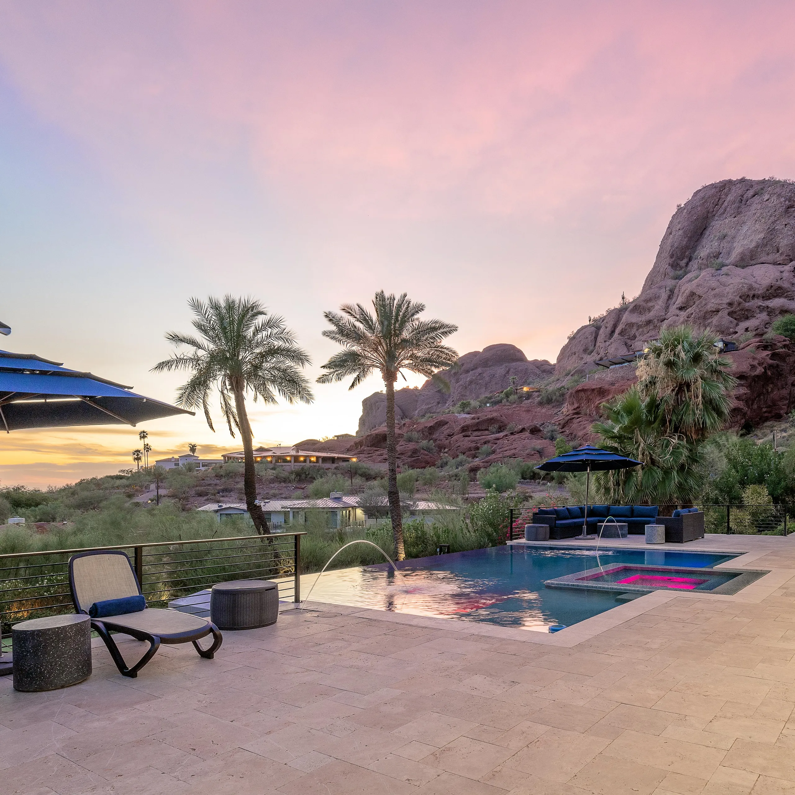 Elegant 5,500 Sq. Ft. Phoenix Villa with Private Heated Pool, and City Views — photograph 2