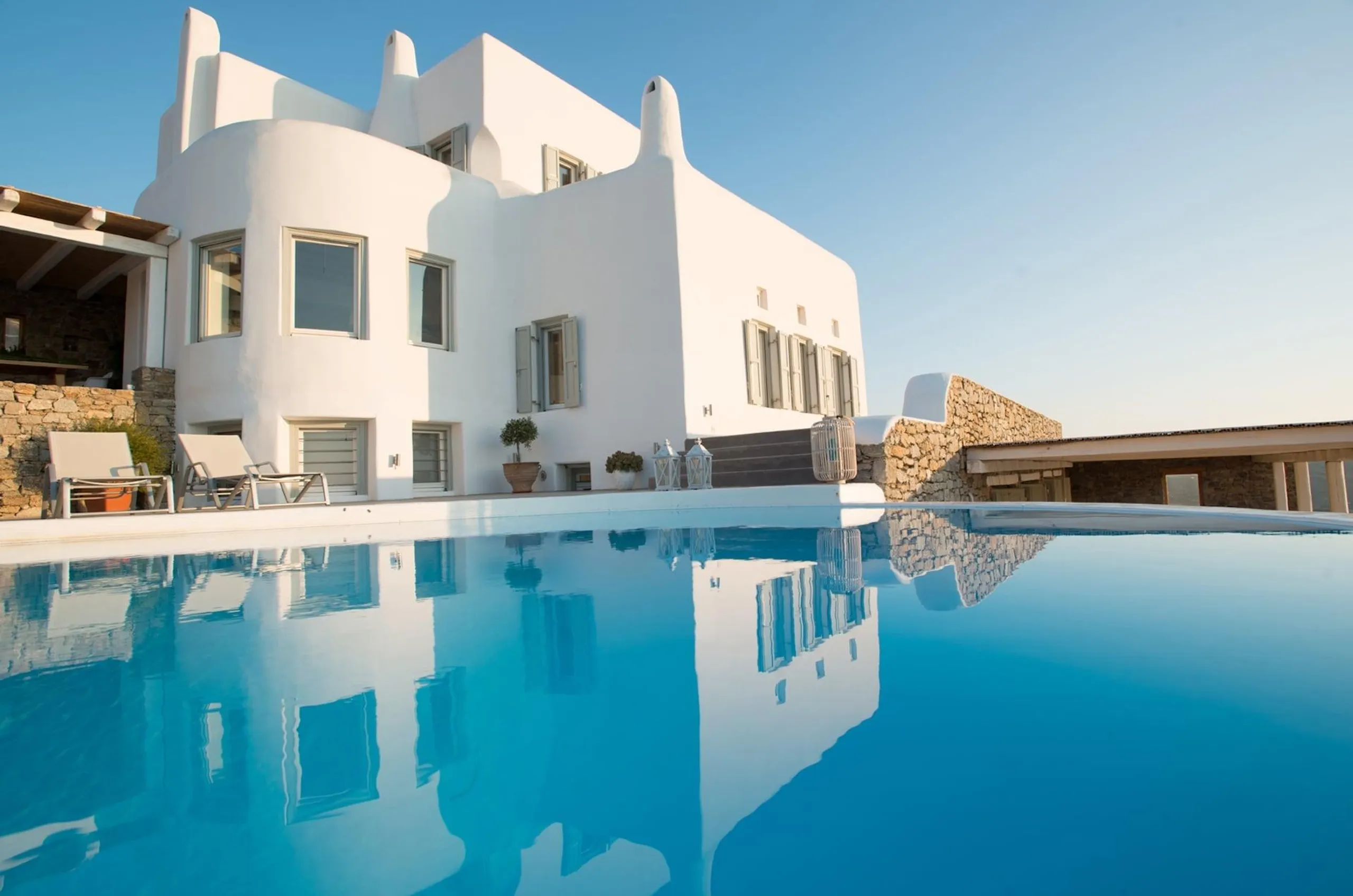Sophisticated Mykonos Estate with Blue Water Pool, South Aegean