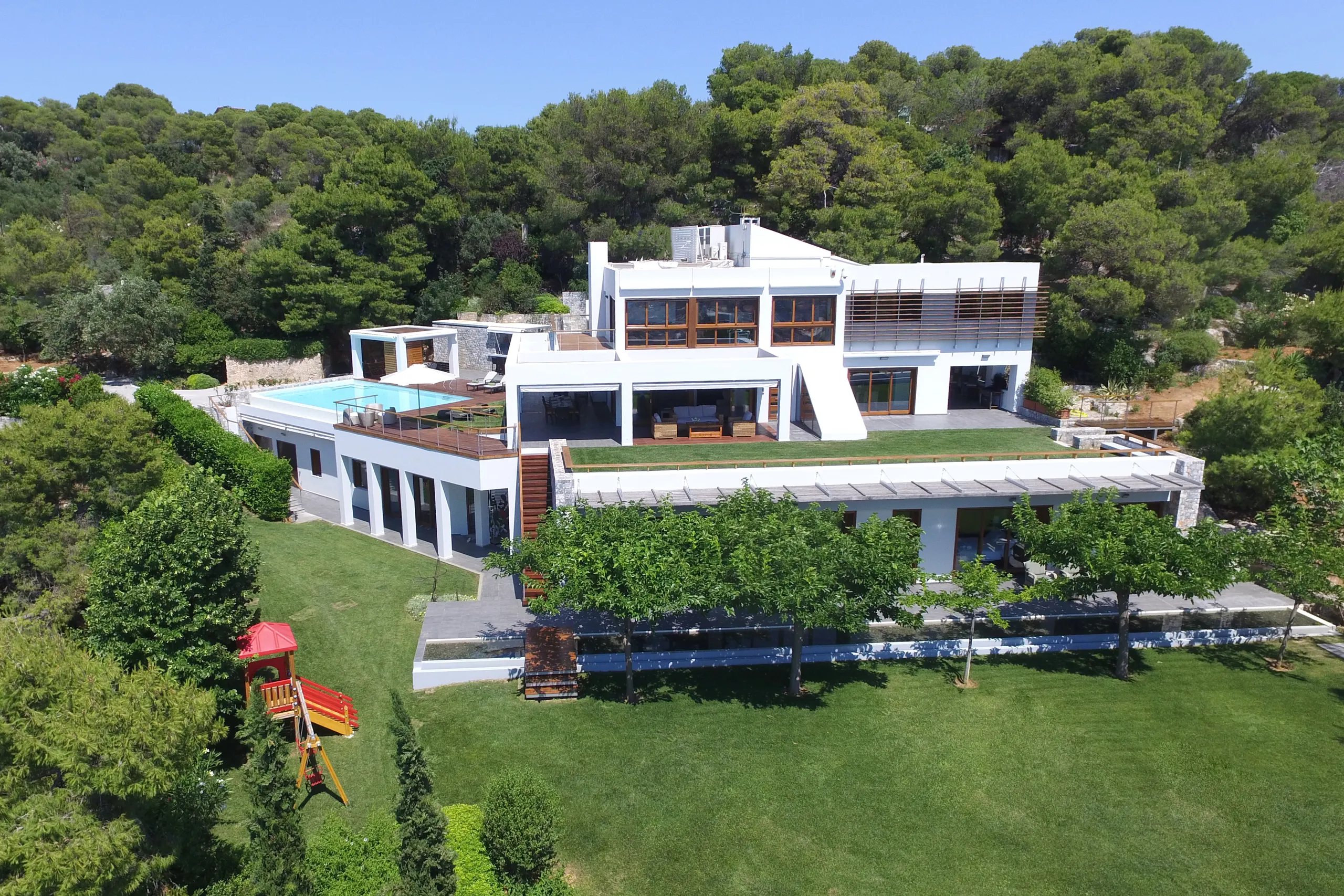 Grandiose Modern Villa with Pool and Stunning Views of Aegean Sea, Chania