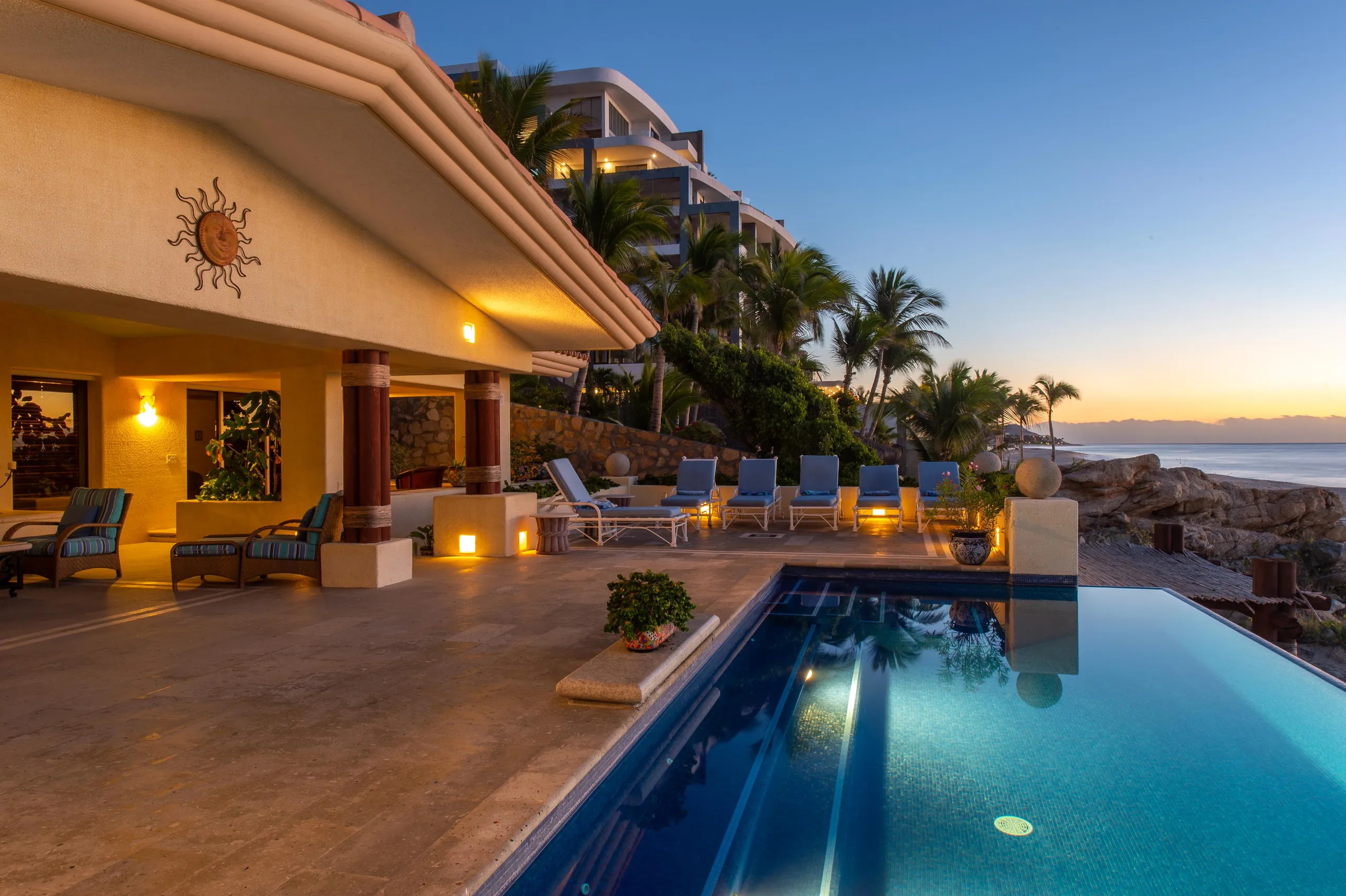 Costa Brava Resort Beachfront Luxury Villa with Infinity Pool and Ocean Views, Corridor