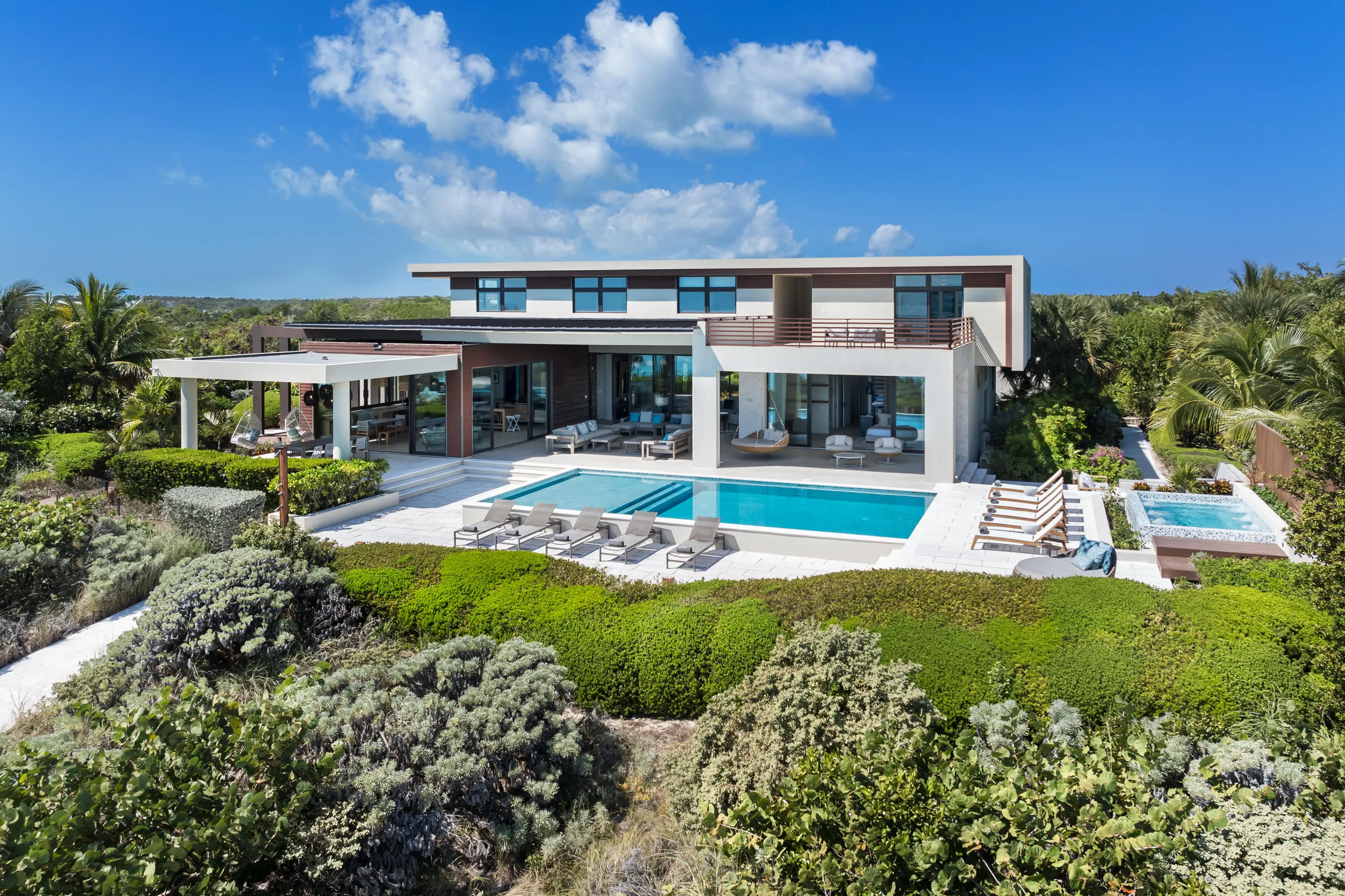 Elegant Architectural Contemporary Villa with Private Pool and Views of the Caribbean, Long Bay Beach