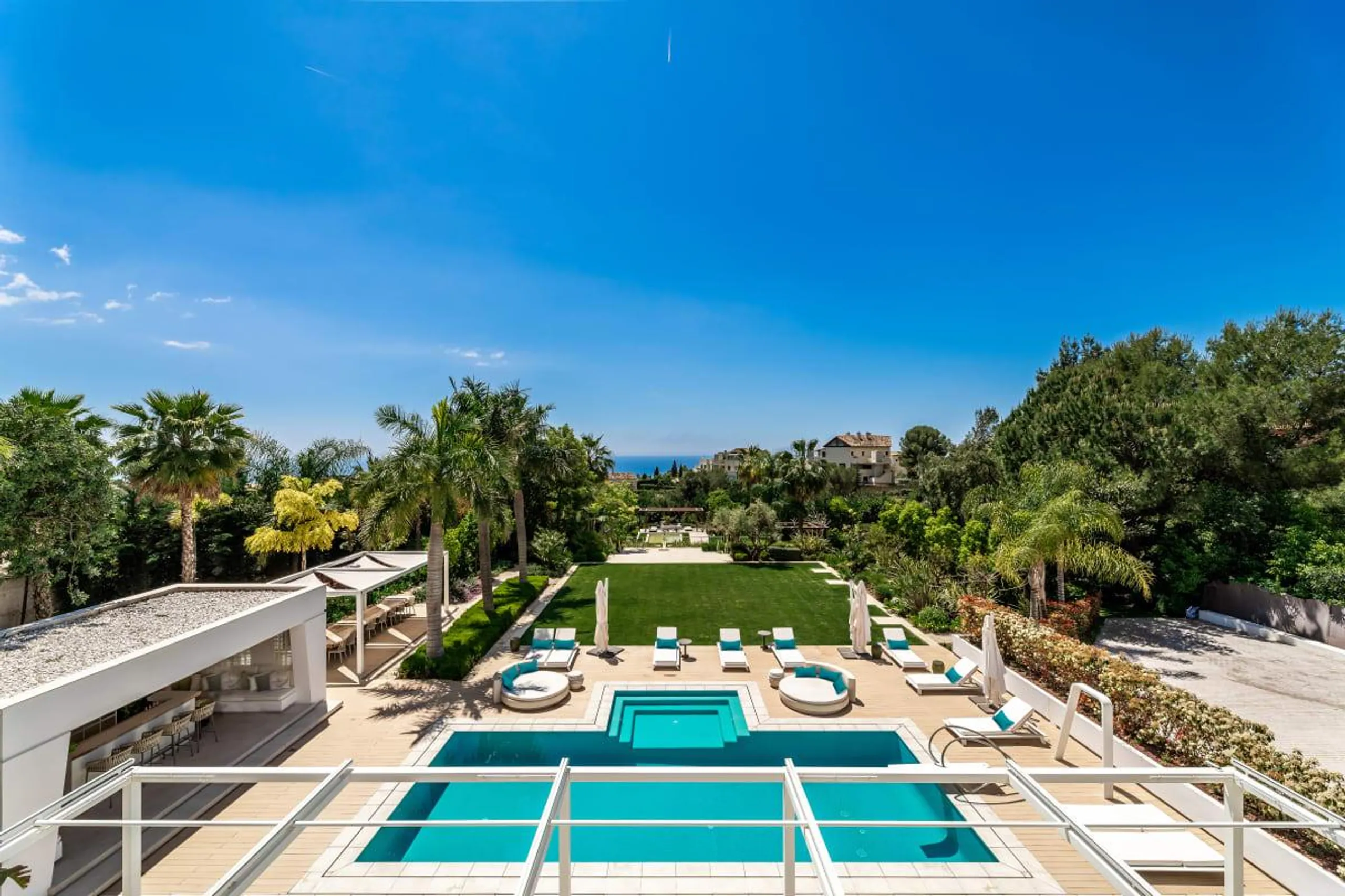 Serene Sea View Estate with Luxe Pool and Gorgeous Views in Marbella
