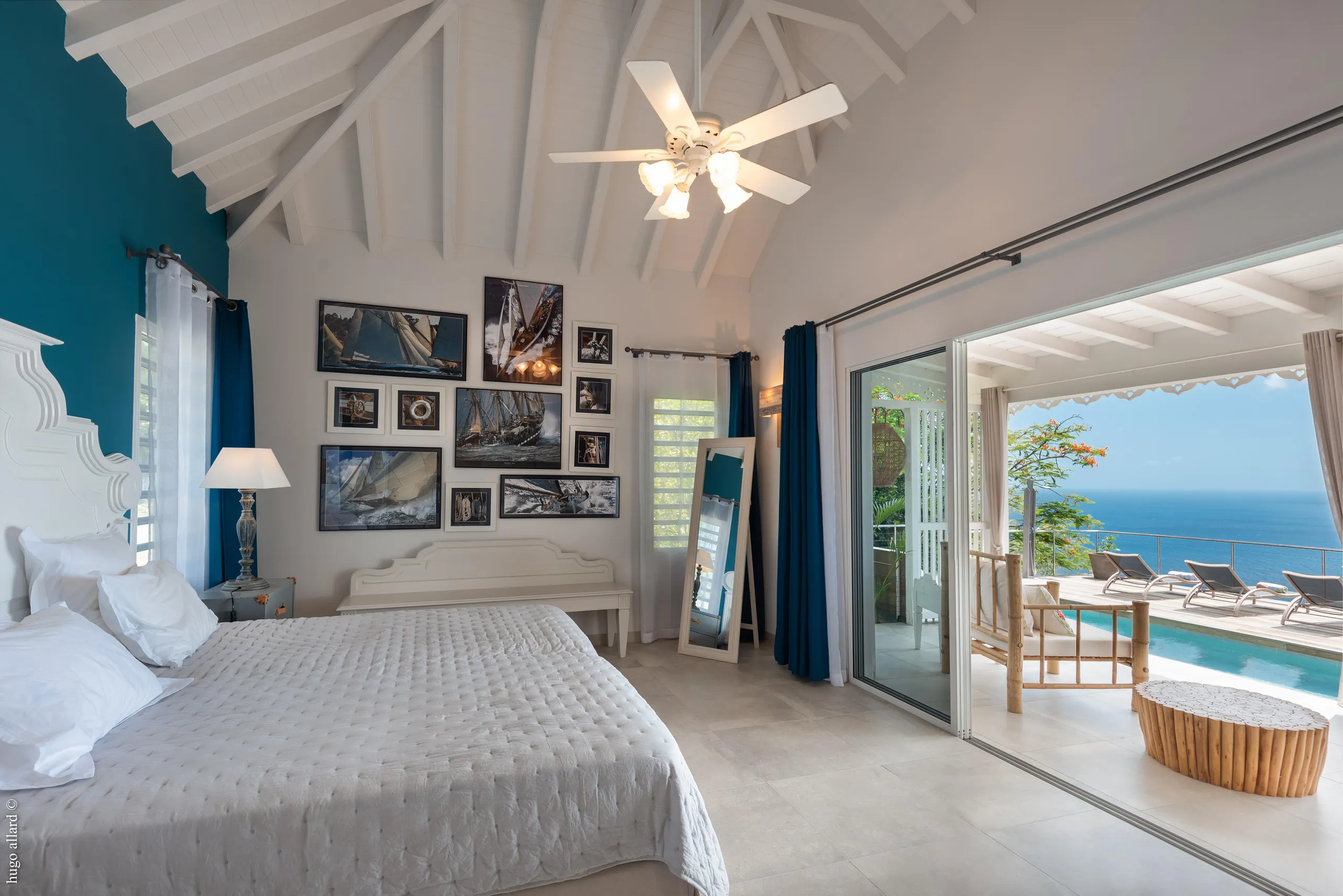 Refined  Oceanview Villa with Private Pool and Walks to Beach — photograph 12