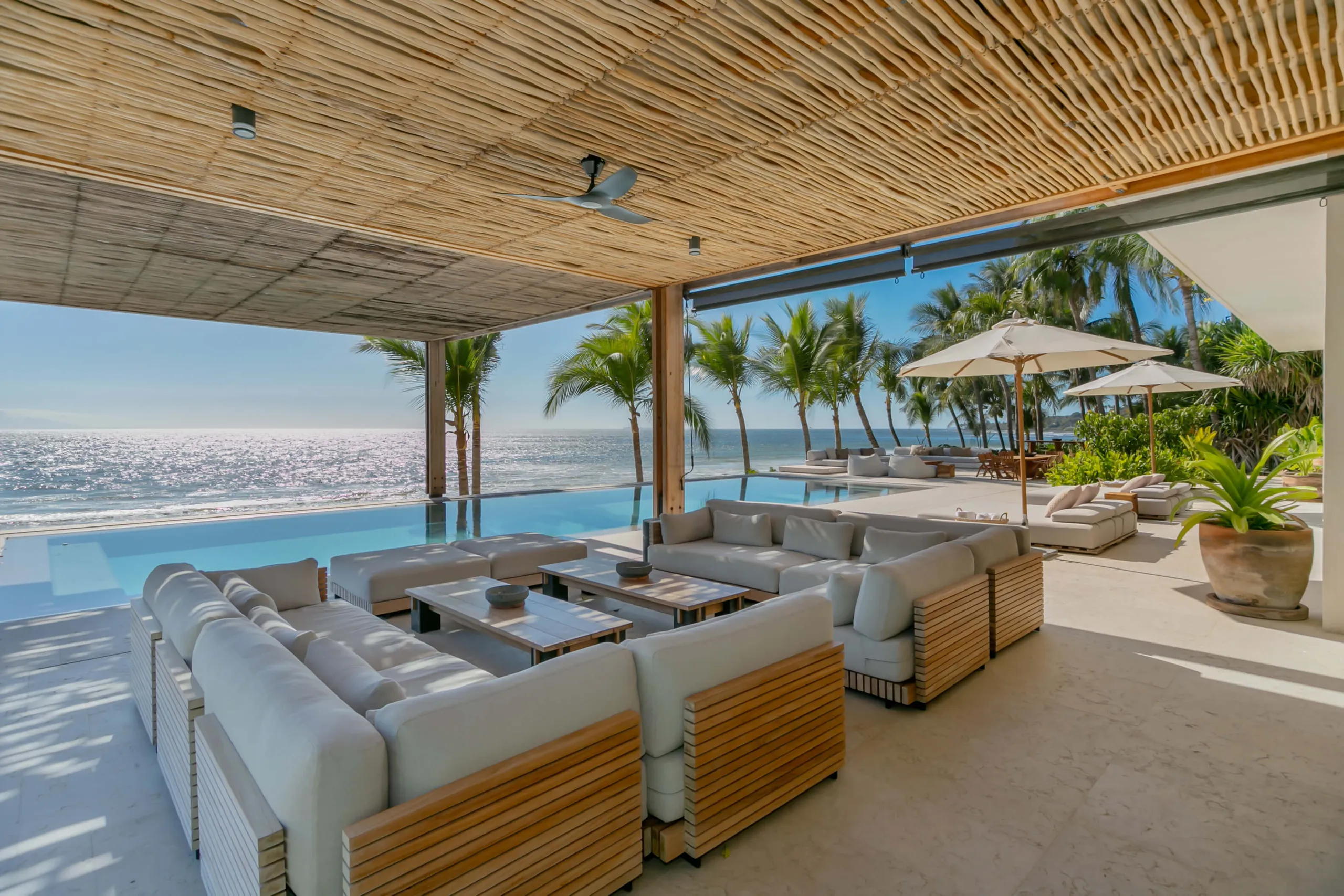 Sophisticated Beachfront Villa with Infinity Pool and Ocean Views in Punta de Mita