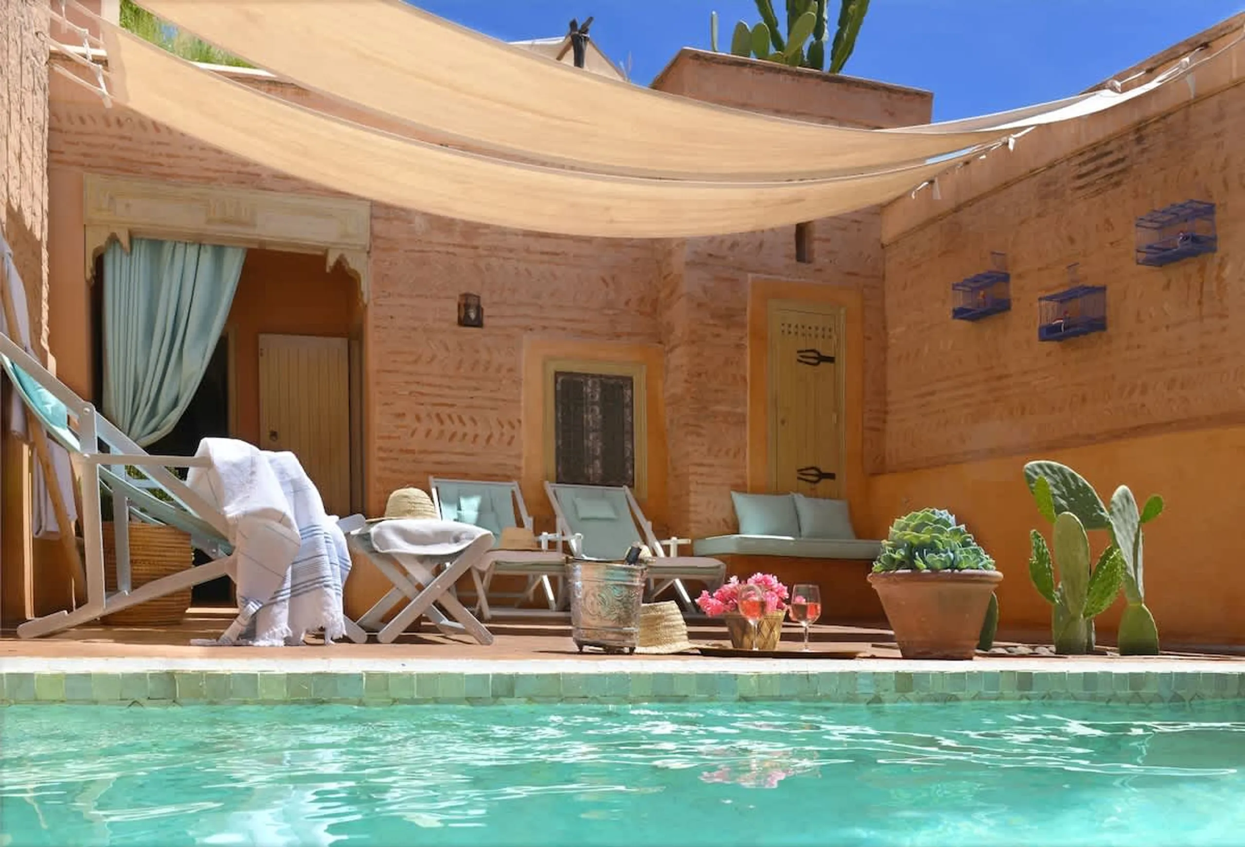 Sumptuous Medina Escape with Pool, Private Terraces, and Luxurious Hammam, Marrakesh