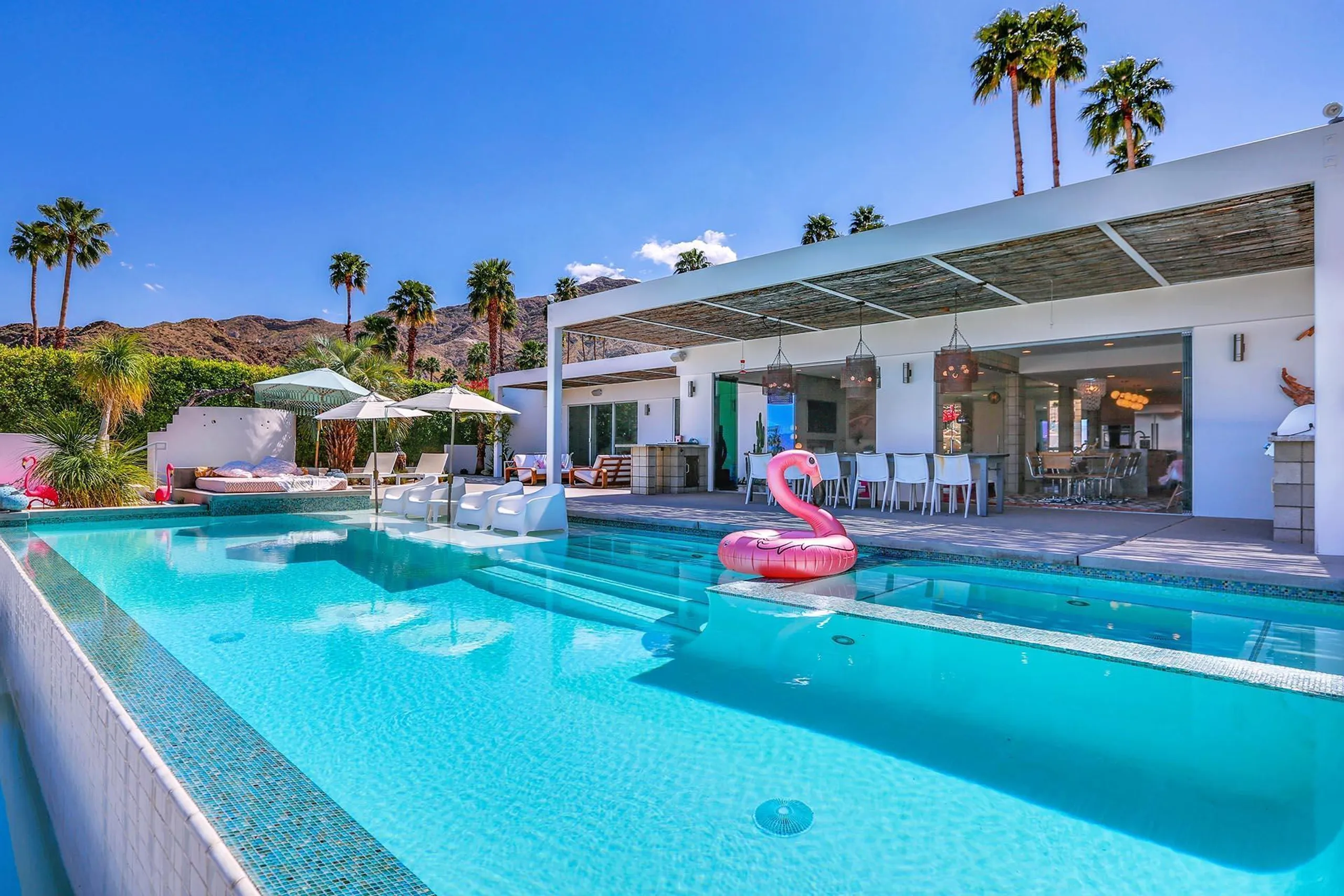 Swanky Poolside Paradise with Bocce Ball and Firepit, Rancho Mirage