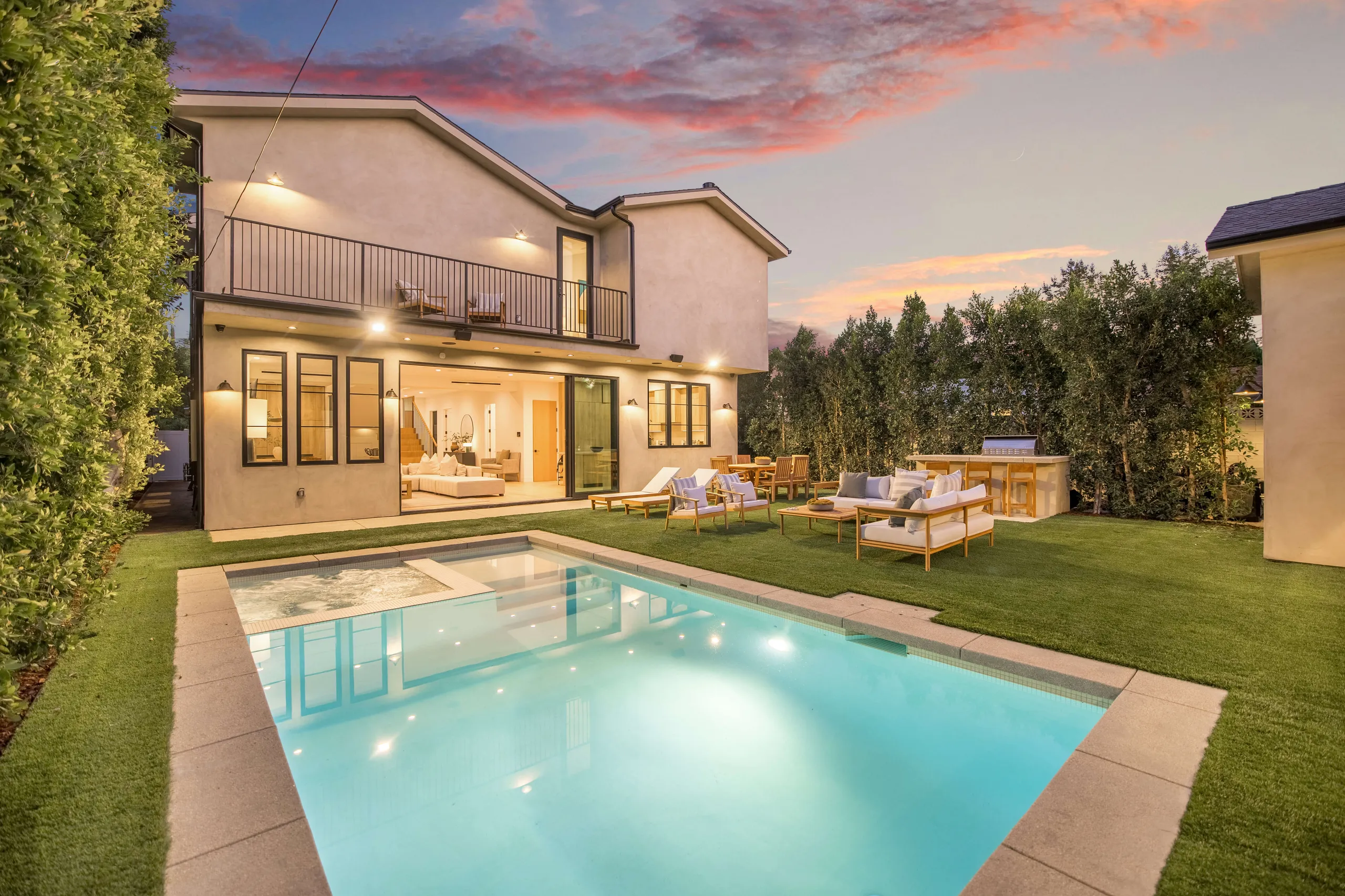 Prestige Studio City Residence with Resort Pool, Soaring Ceilings & Gated Privacy, Los Angeles