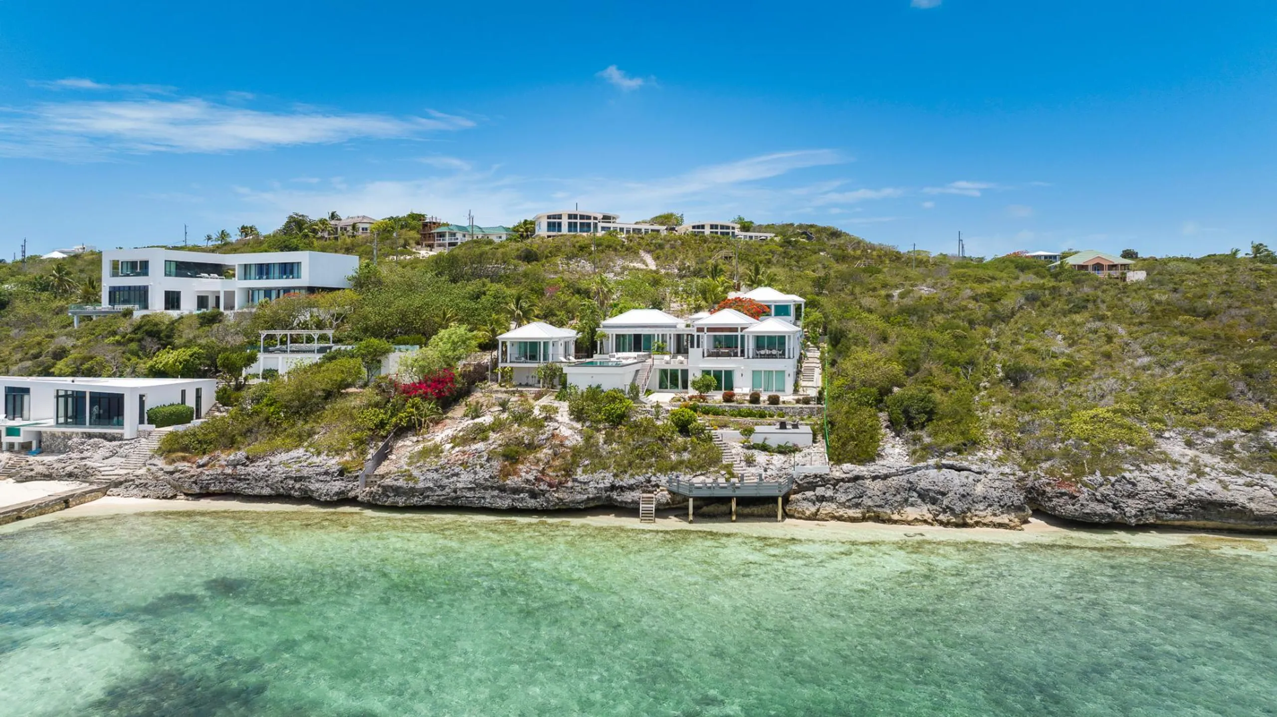 Oceanfront 5BR Estate with Private Pool & Private Ocean Access, Providenciales