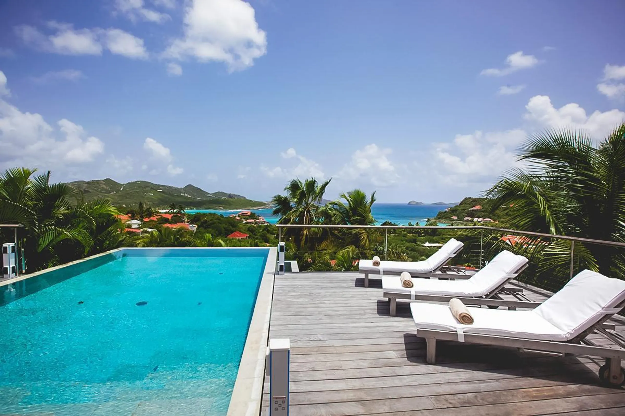 Graceful Tropical St. Jean Villa with Infinity Pool and Ocean Views, St Jean Beach