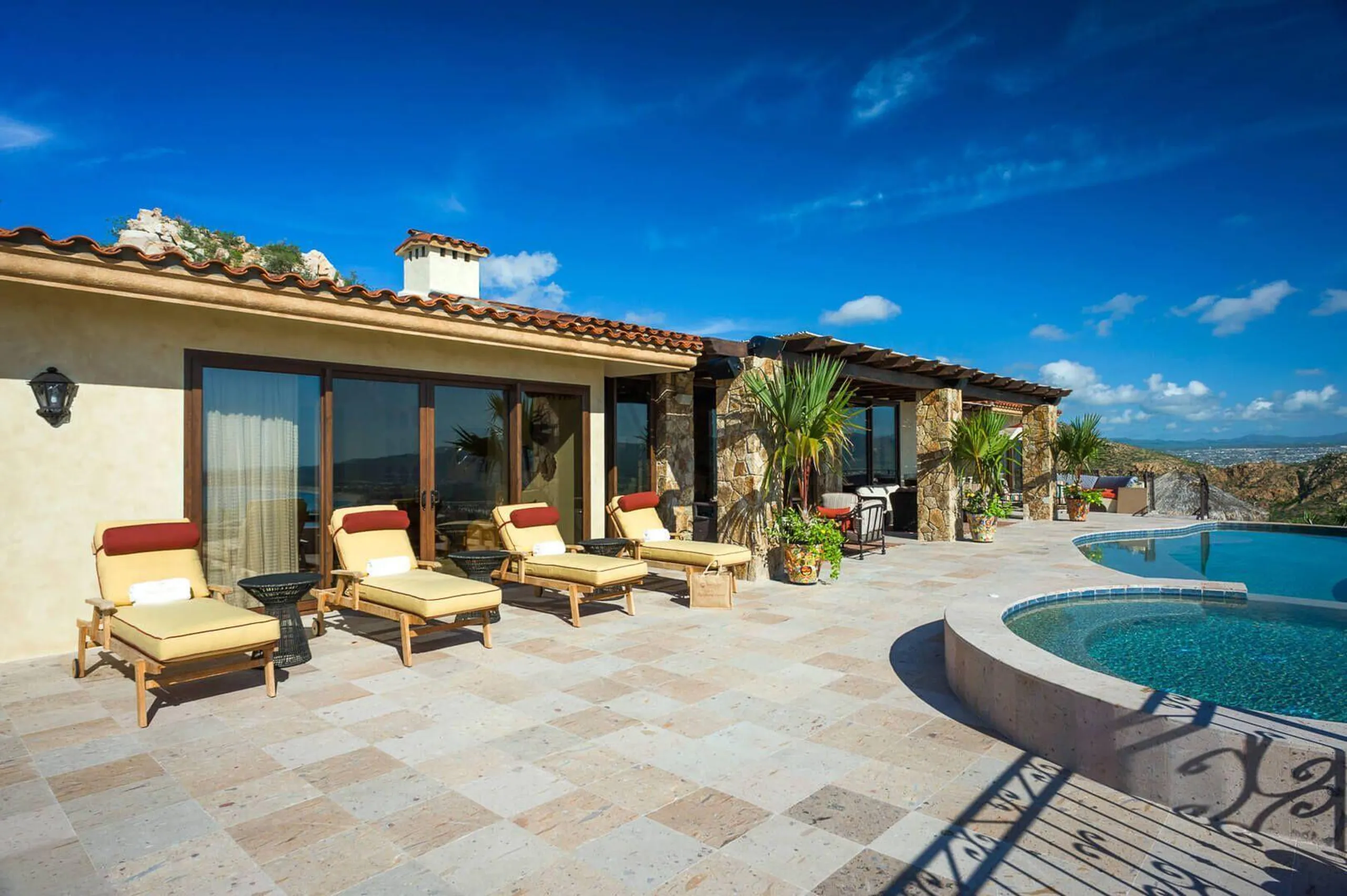 Above it All in this 9 Bedroom Hillside Estate with Infinity Pool and Views over Cabo to the Ocean — photograph 5
