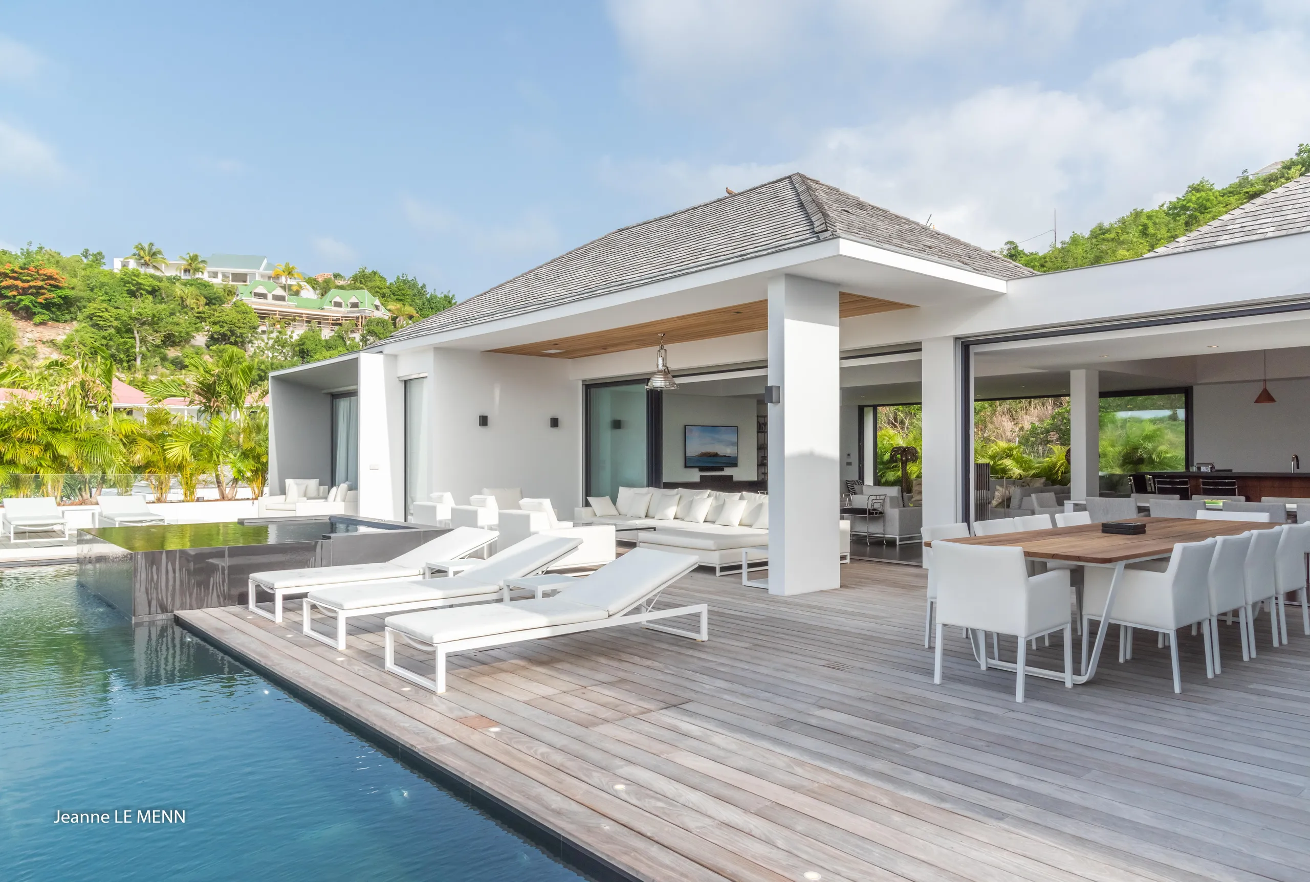 Captivating Tropical Villa with Infinity Pool and Fitness Room, St. Jean