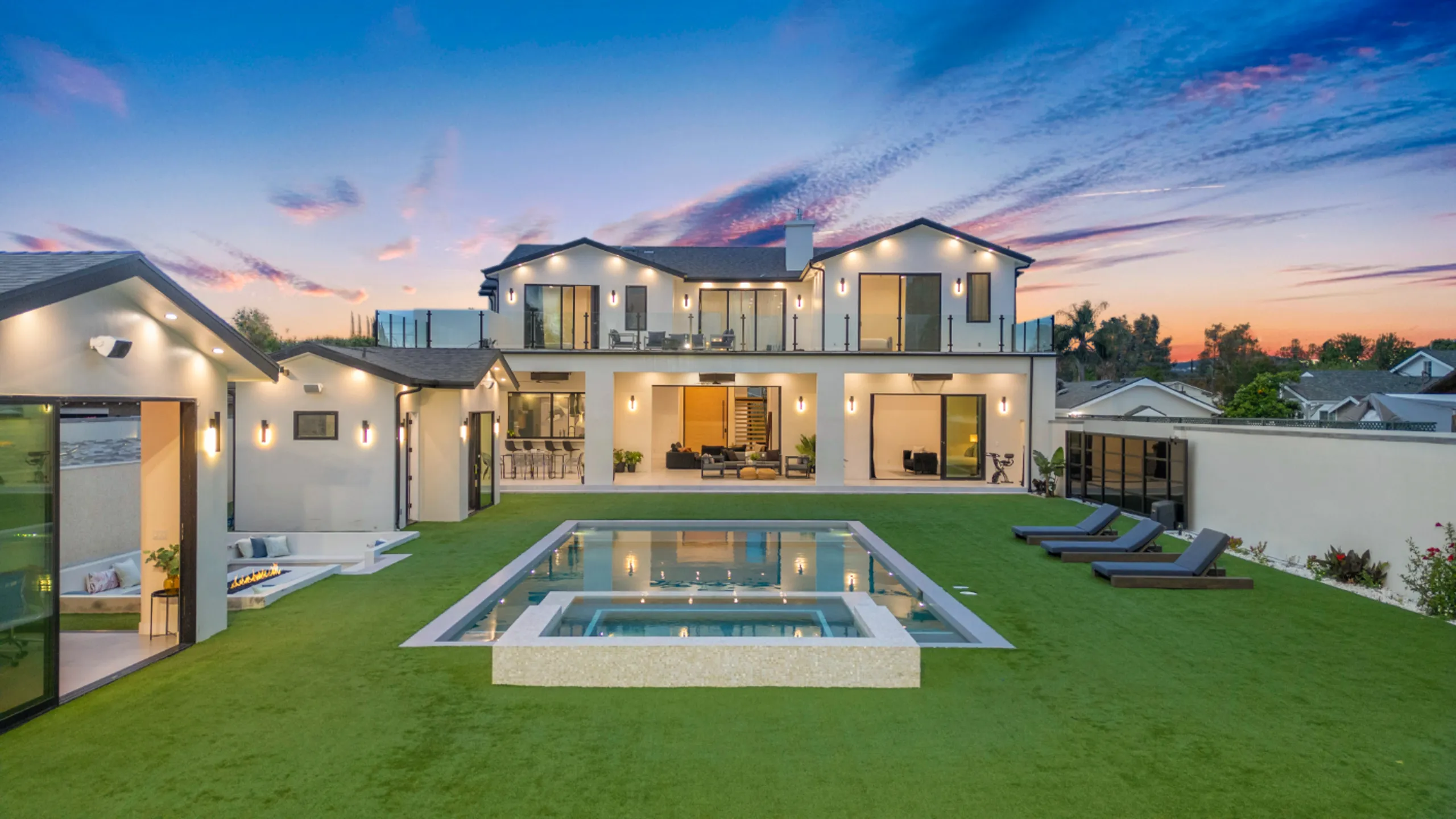Majestic 7-Bedroom Gated Woodland Hills Estate with Theater, Pool & Guest Homes, Los Angeles