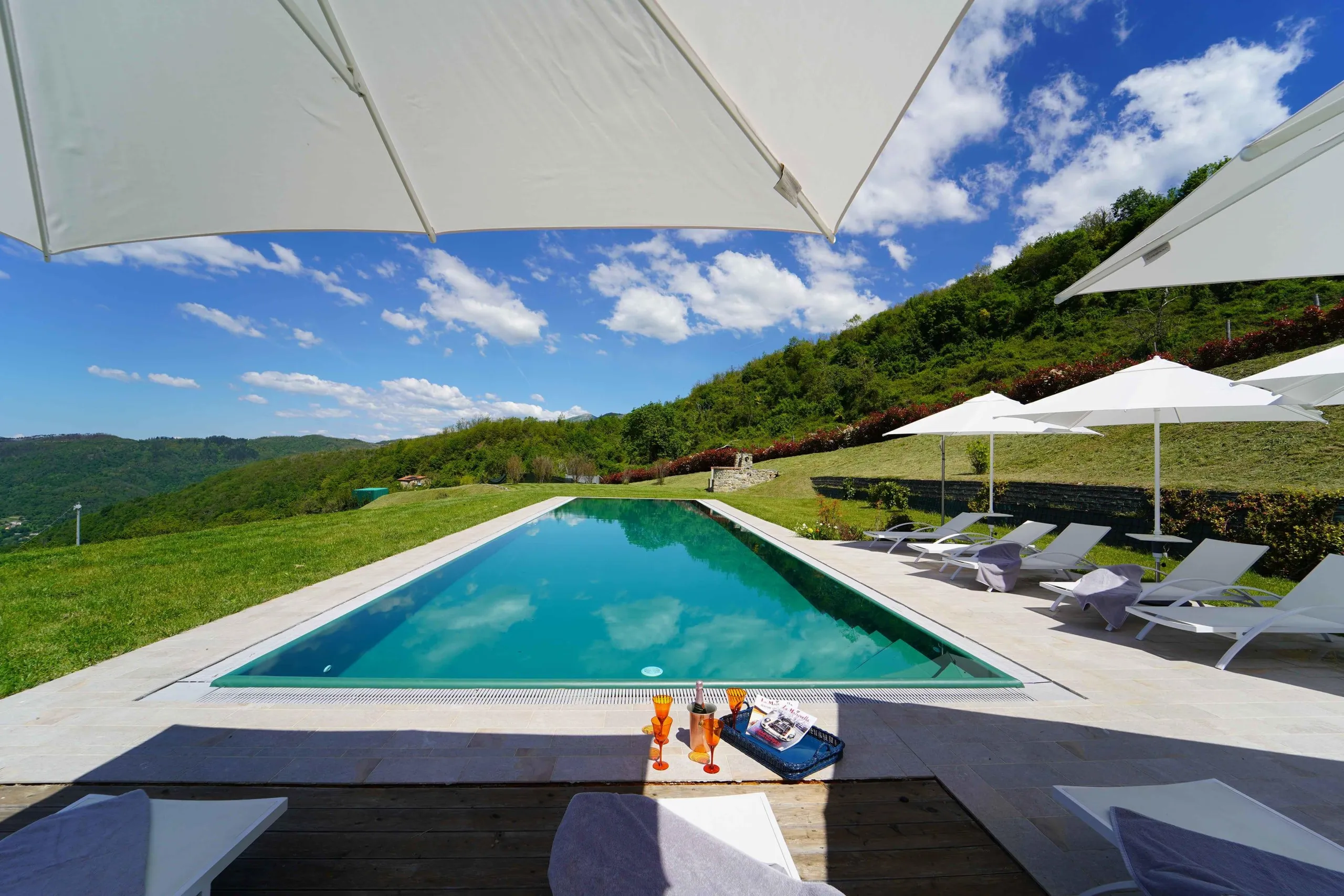 Peaceful Hillside Villa with Mountain Views, Zignago