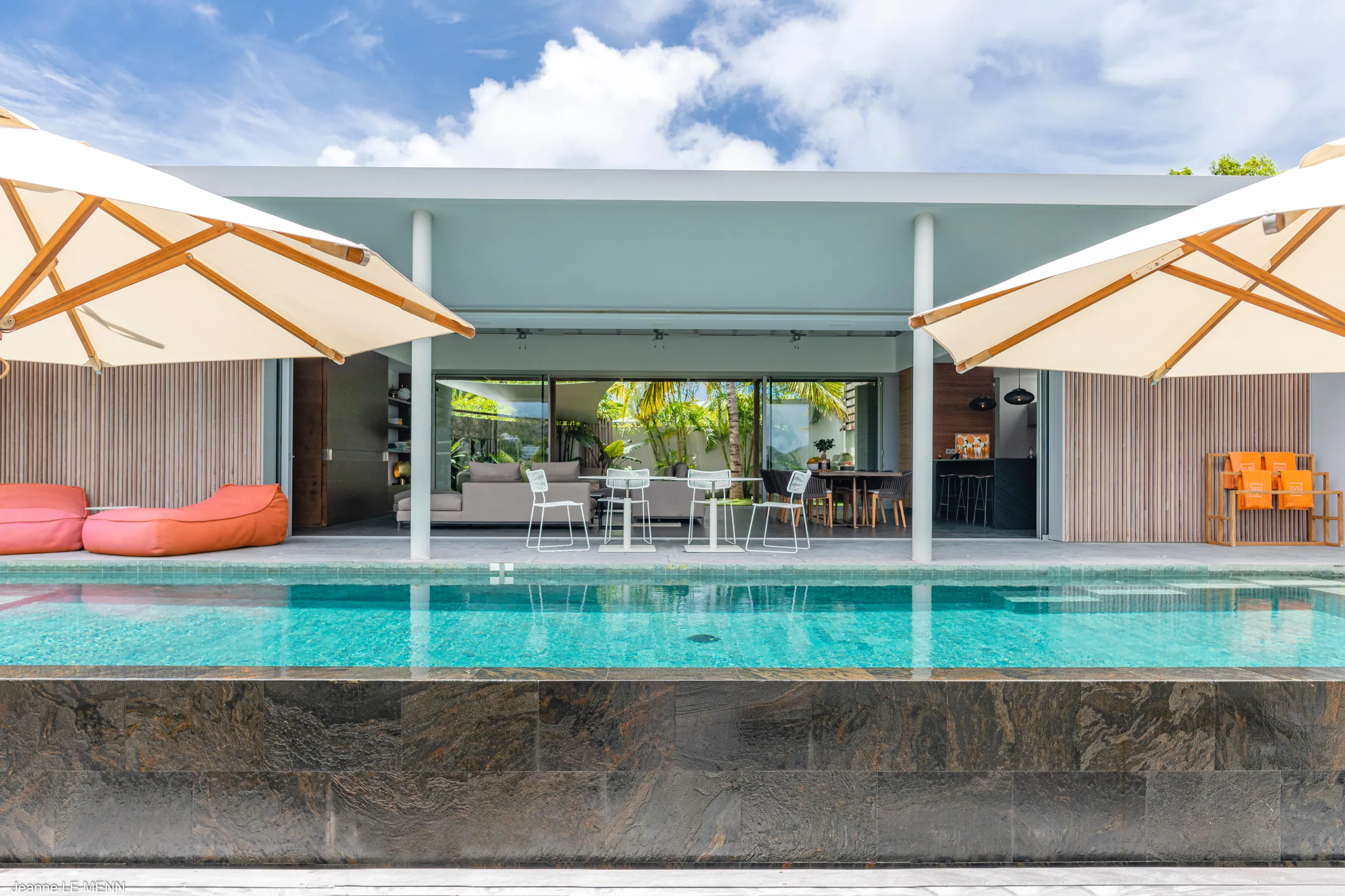 Tranquil Seaview Villa with Infinity Pool and Private Zen Gardens, Anse Des Cayes