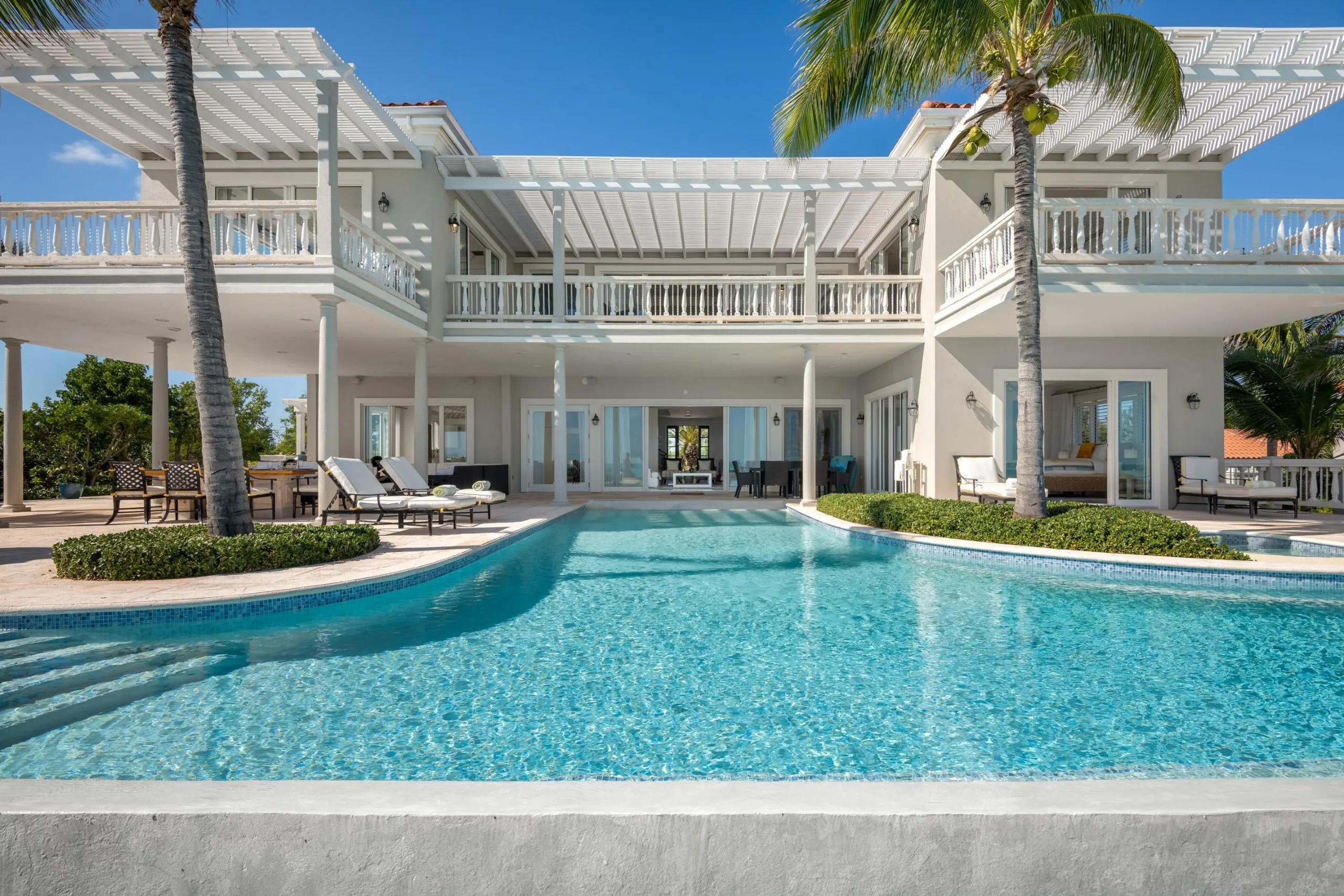 Stunning Luxury Estate in Long Bay with Oceanfront Views, Tennis, and Private Infinity Pool, Long Bay Beach