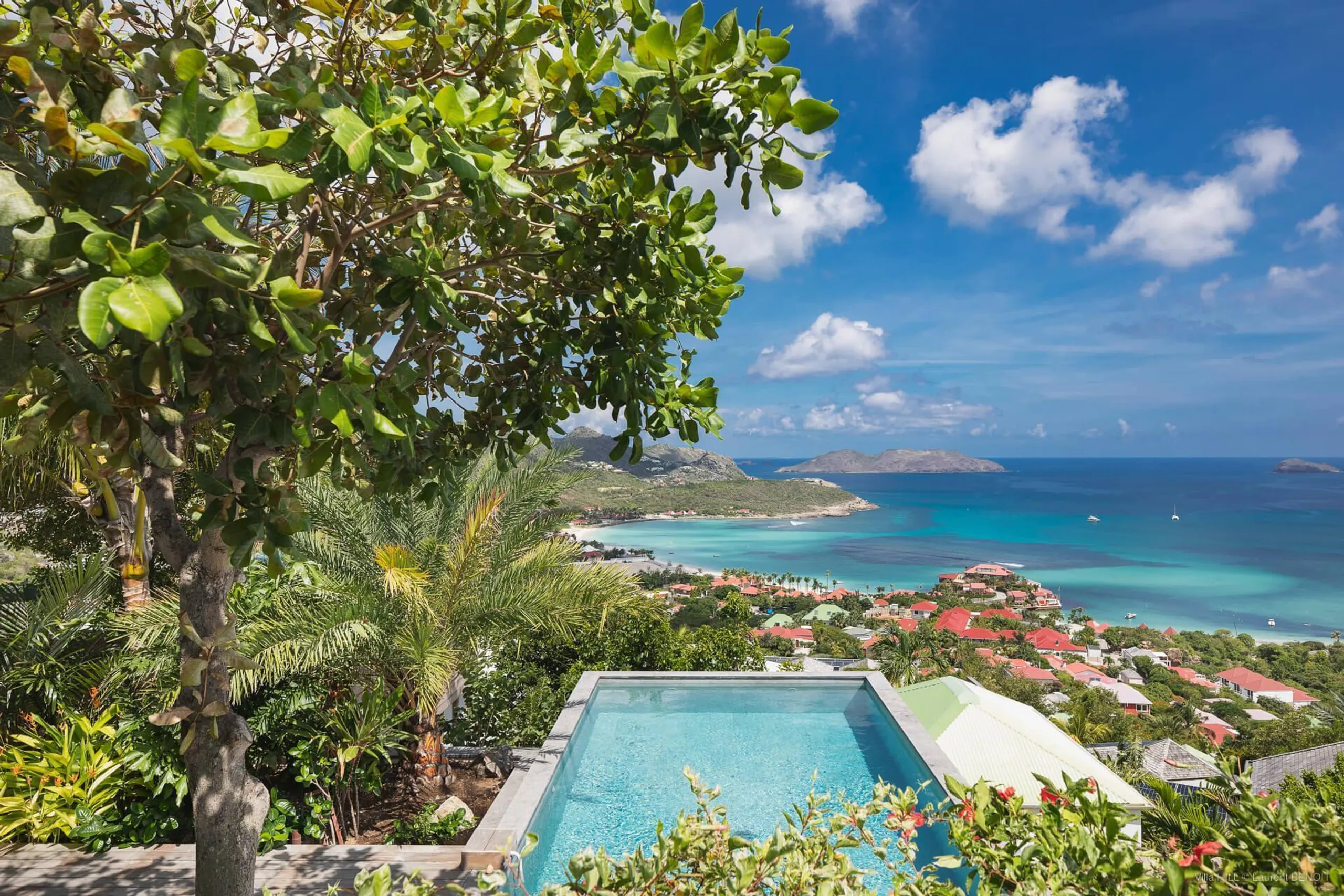 Tranquil Bayview Villa with Private Pool and Panoramic Views in St-Jean, St. Jean