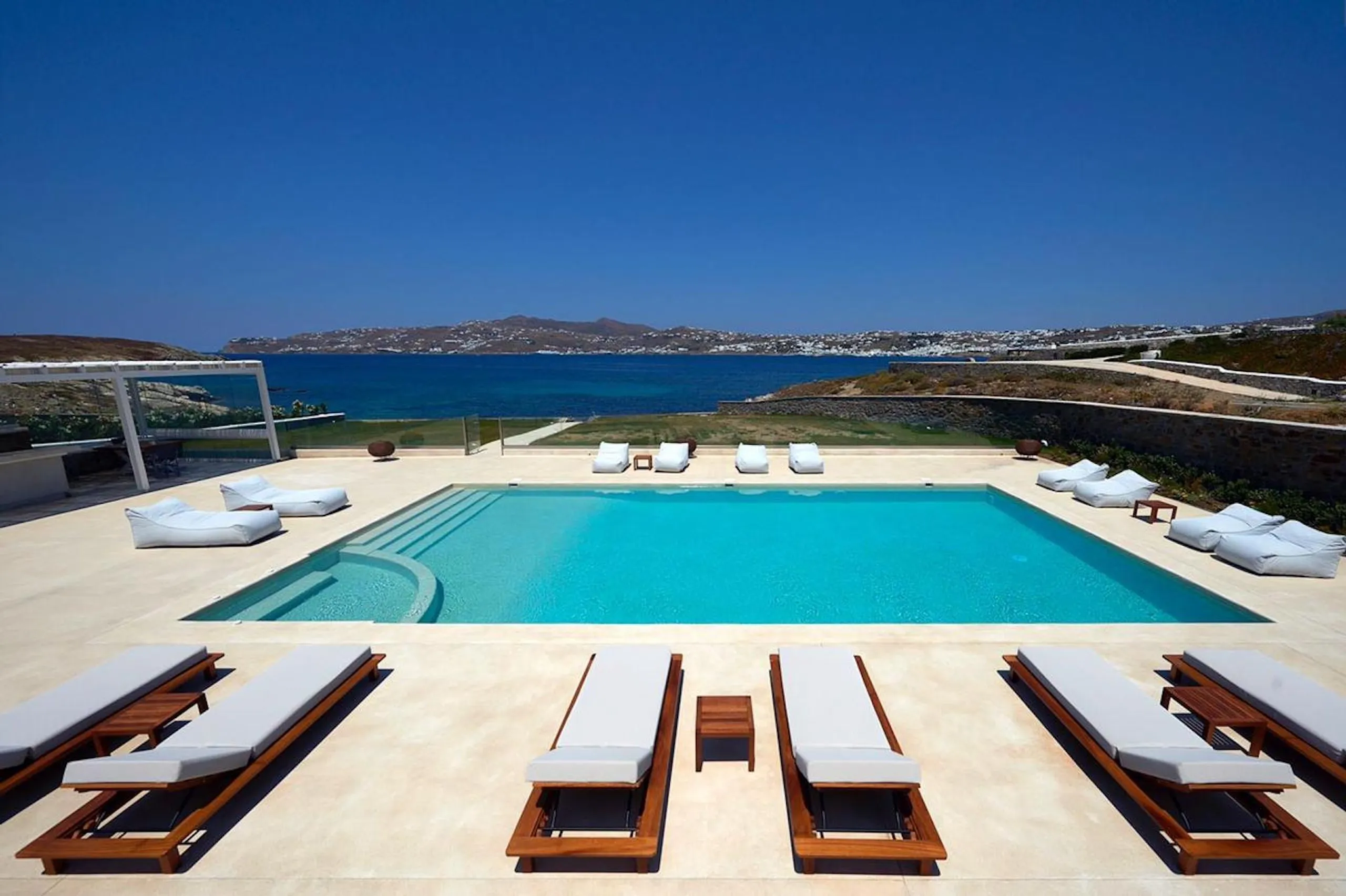 Swanky Mykonos Villa with Walks to Beach, South Aegean