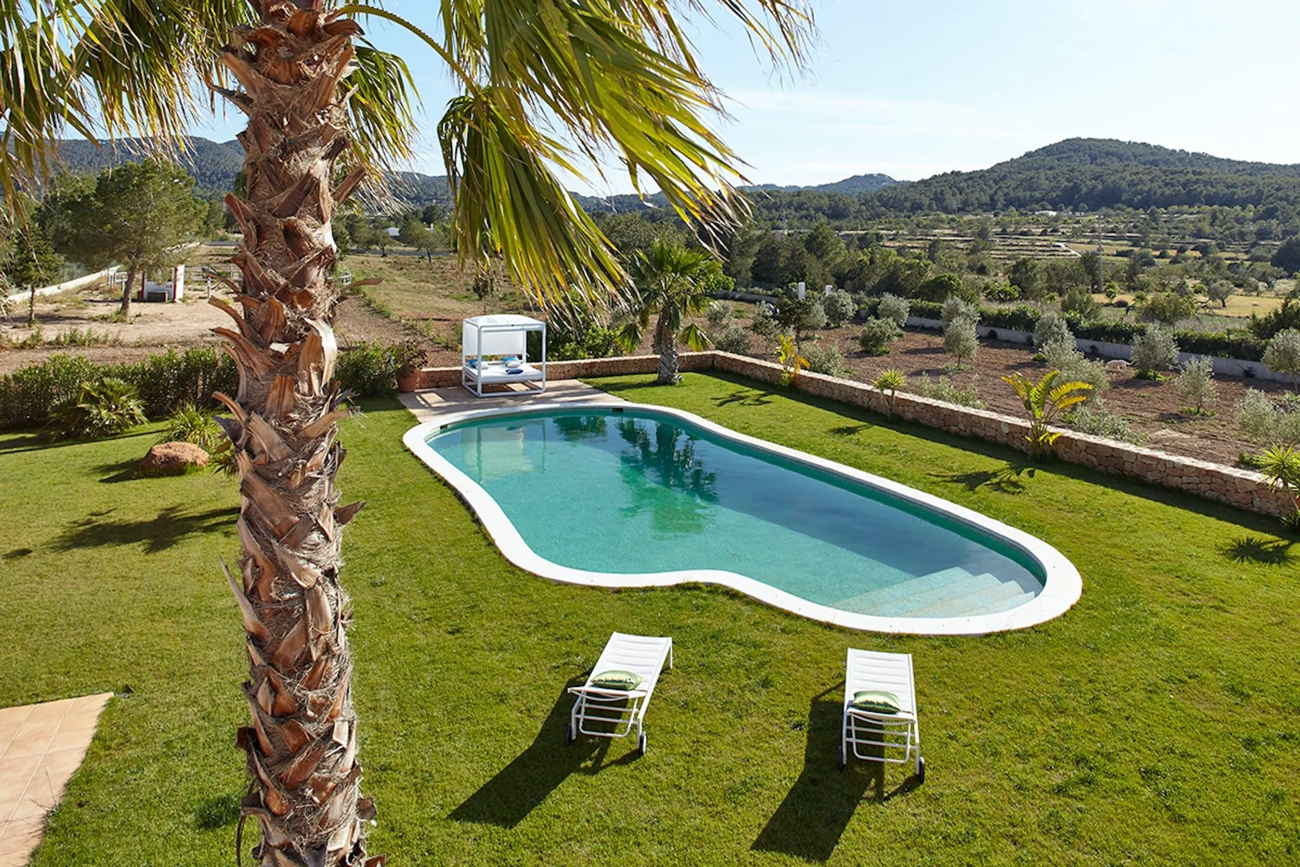 Ibizan Tranquility Terrace with Resort Pool — photograph 6