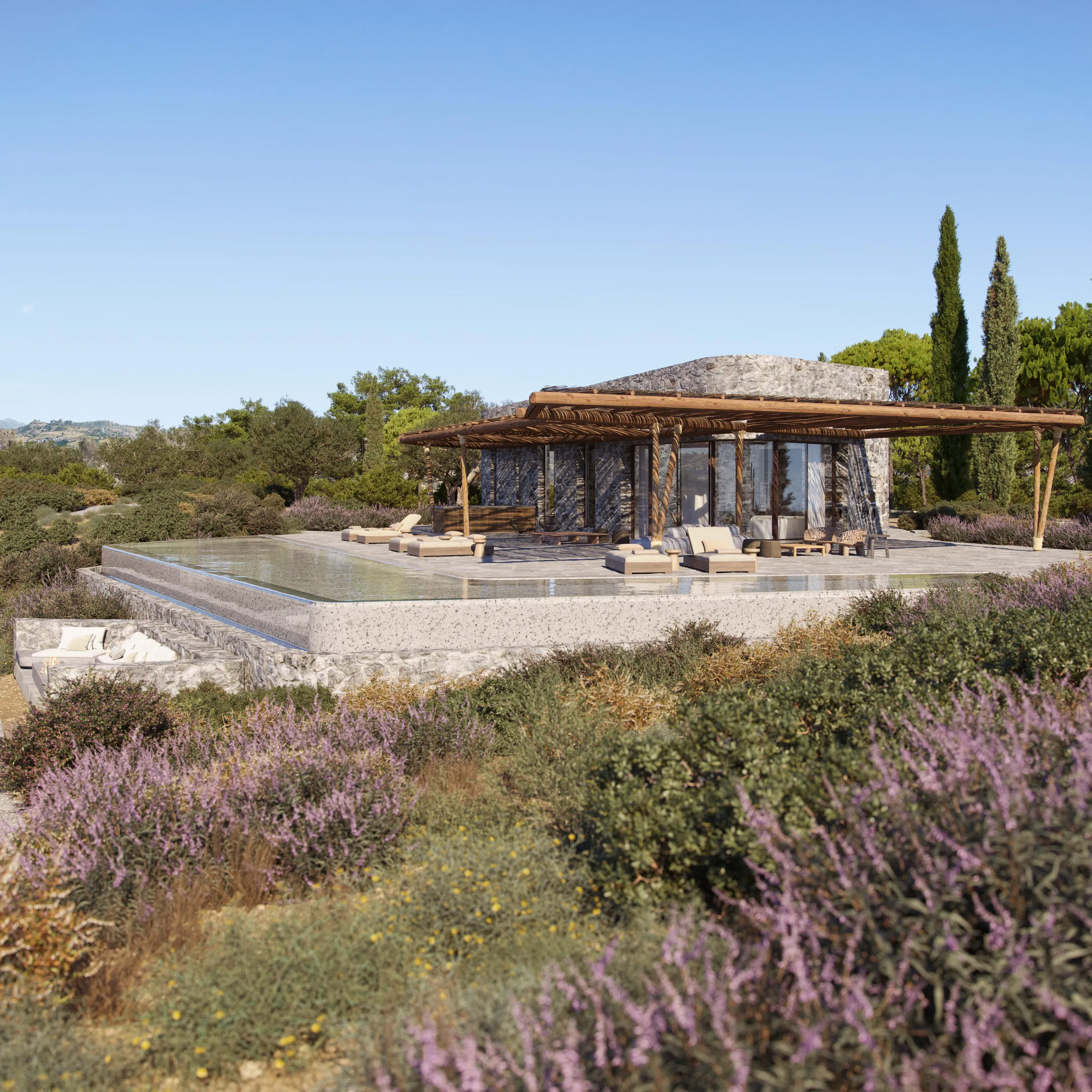 Enchanting Villa with Private Pool and  Panoramic Views  of the Sea — photograph 3